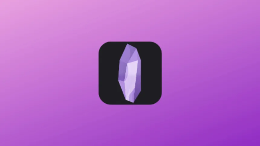 Imagem com a logomarca do Amethyst Miner