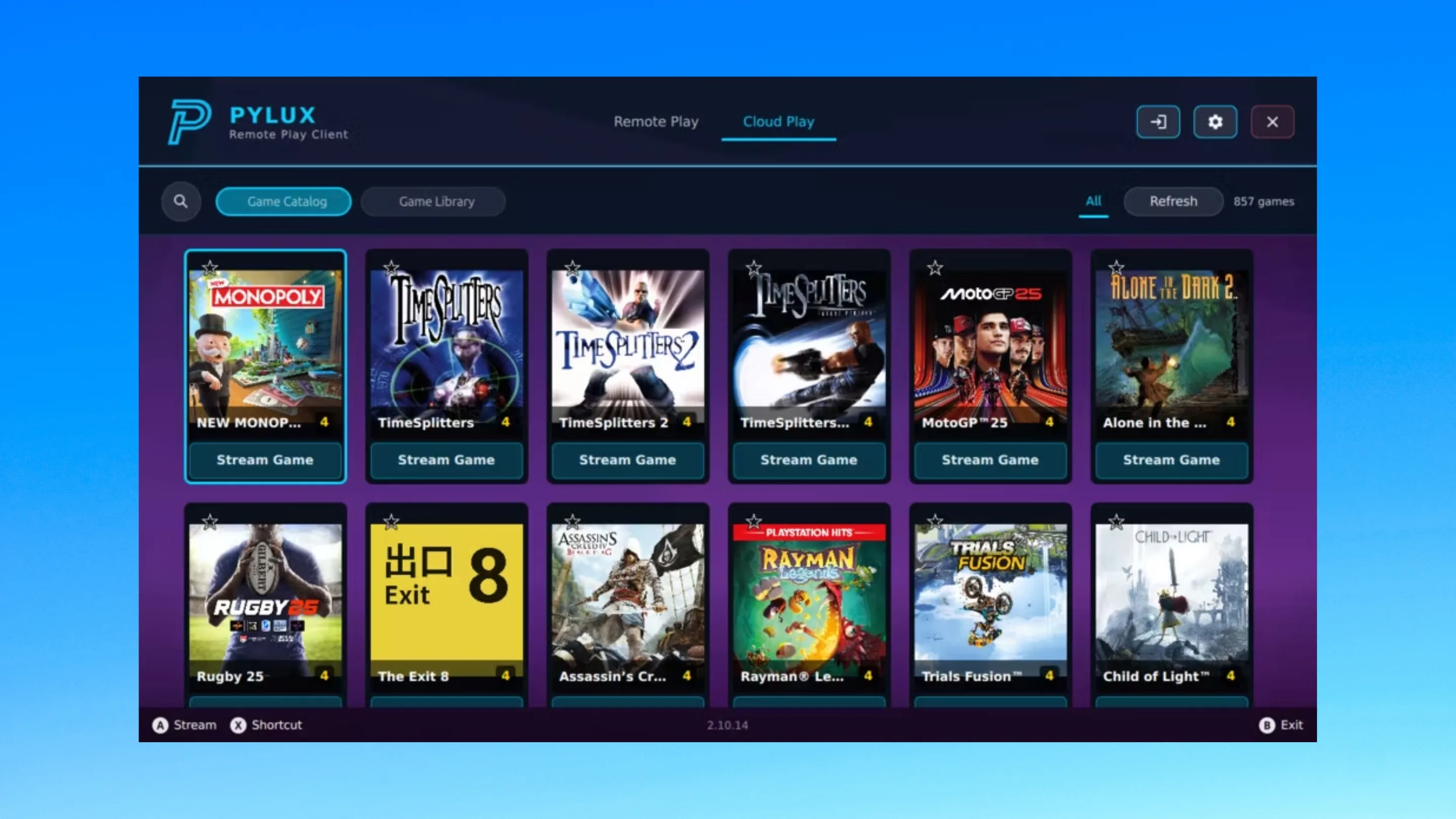 Instale o Pylux, um cliente de jogo remoto, no Ubuntu, Fedora, Debian e outras distribuições Linux com Flatpak 2 Imagem com a interface do Pylux