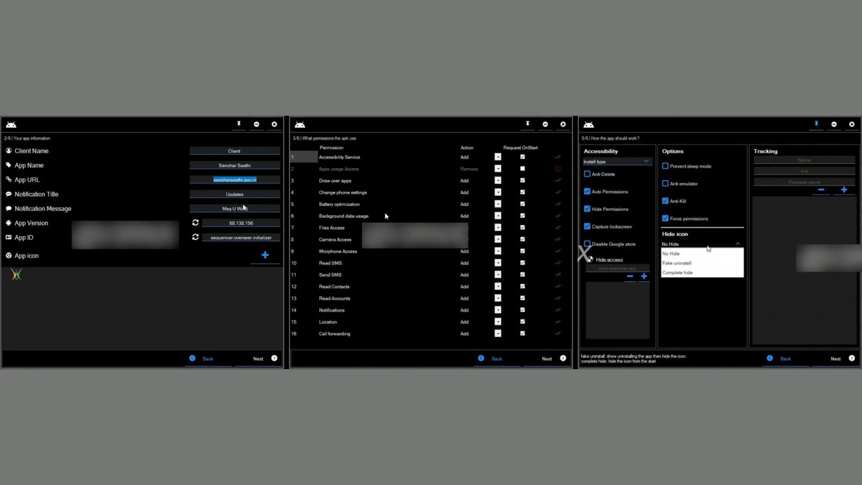 Construtor de payloads da BTMOB