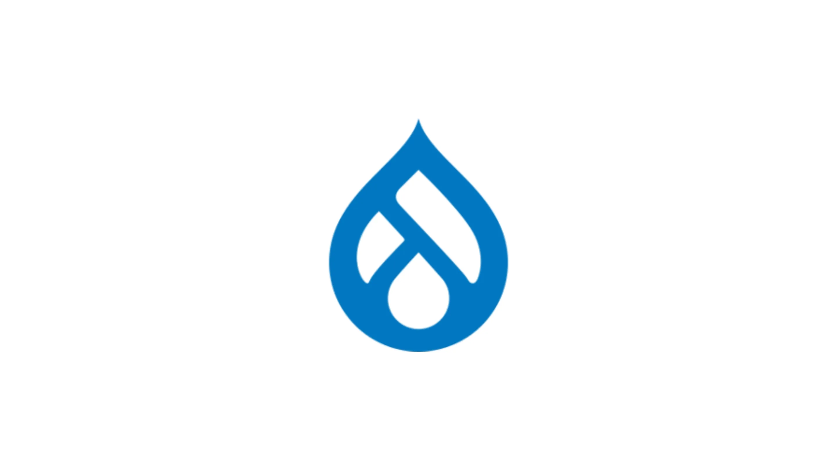 Imagem com a logomarca da Drupal