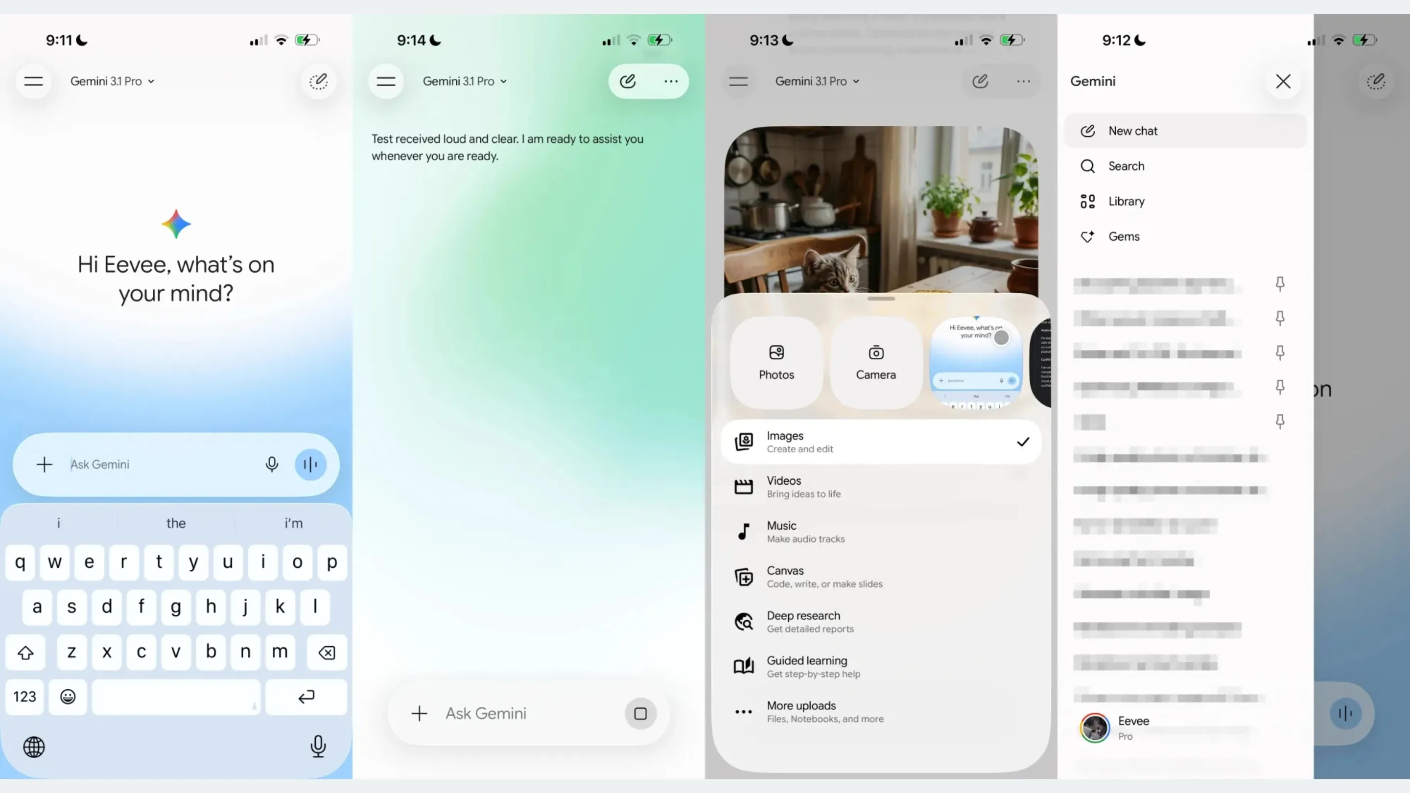 sBukkEZY novo aplicativo gemini interface liquid glass