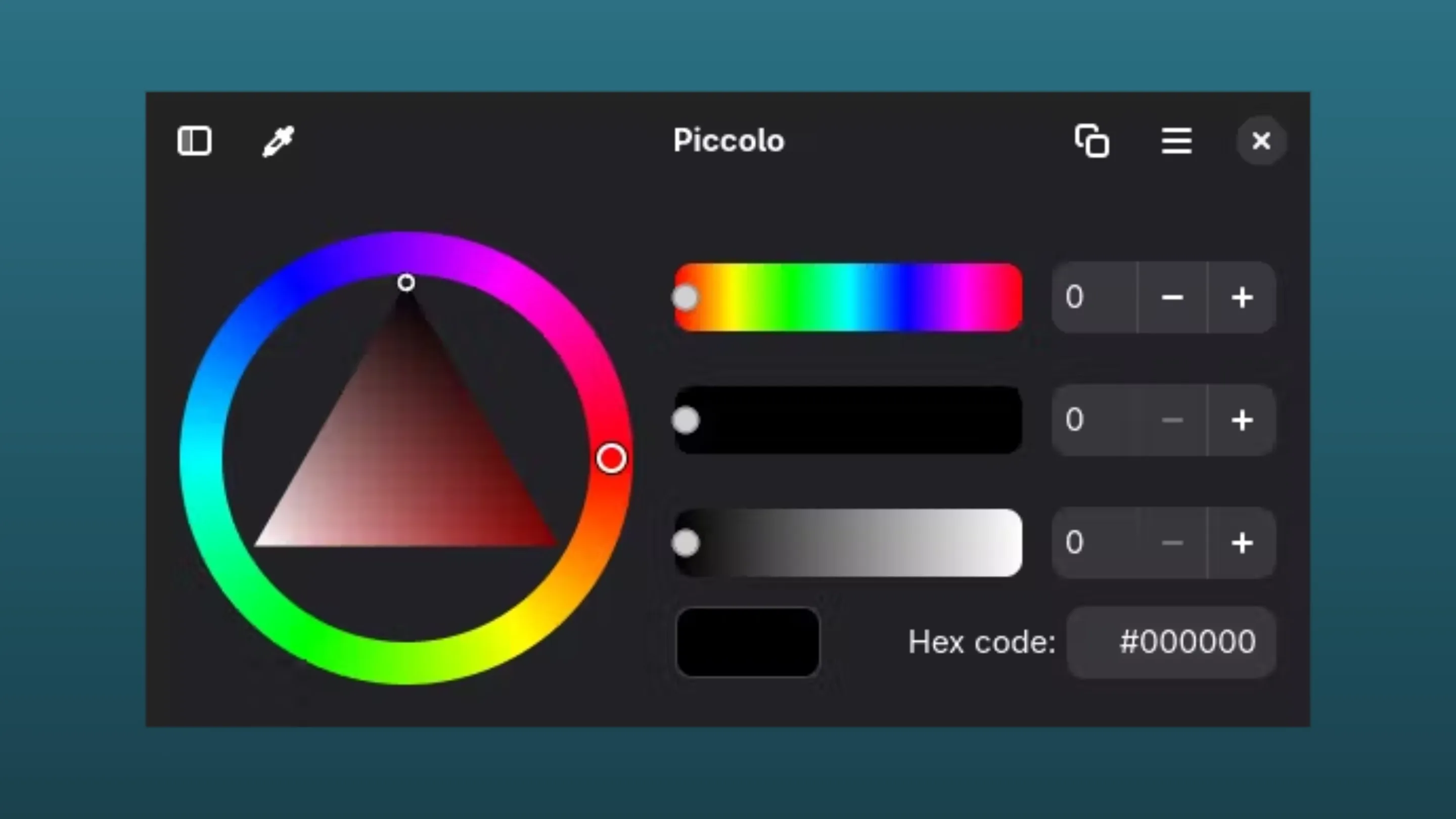 Instale o Piccolo, um seletor de cores, no Ubuntu, Fedora, Debian e outras distribuições Linux com Flatpak 2 Imagem com a interface do Piccolo