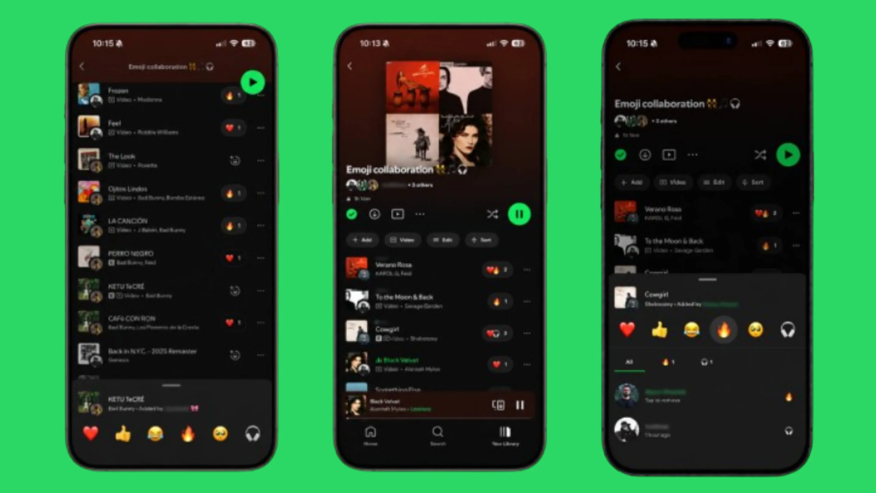 Emojis no Spotify
