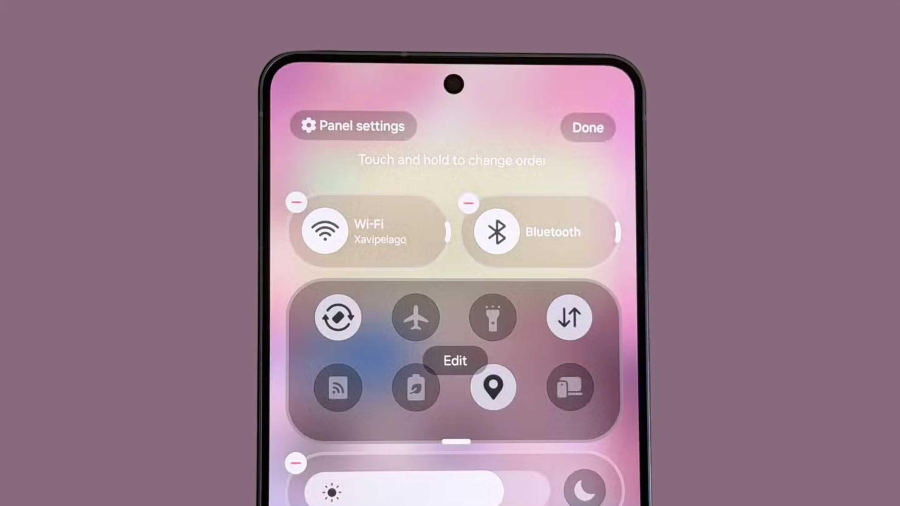 Painel Rápido da Samsung na One UI 8.5