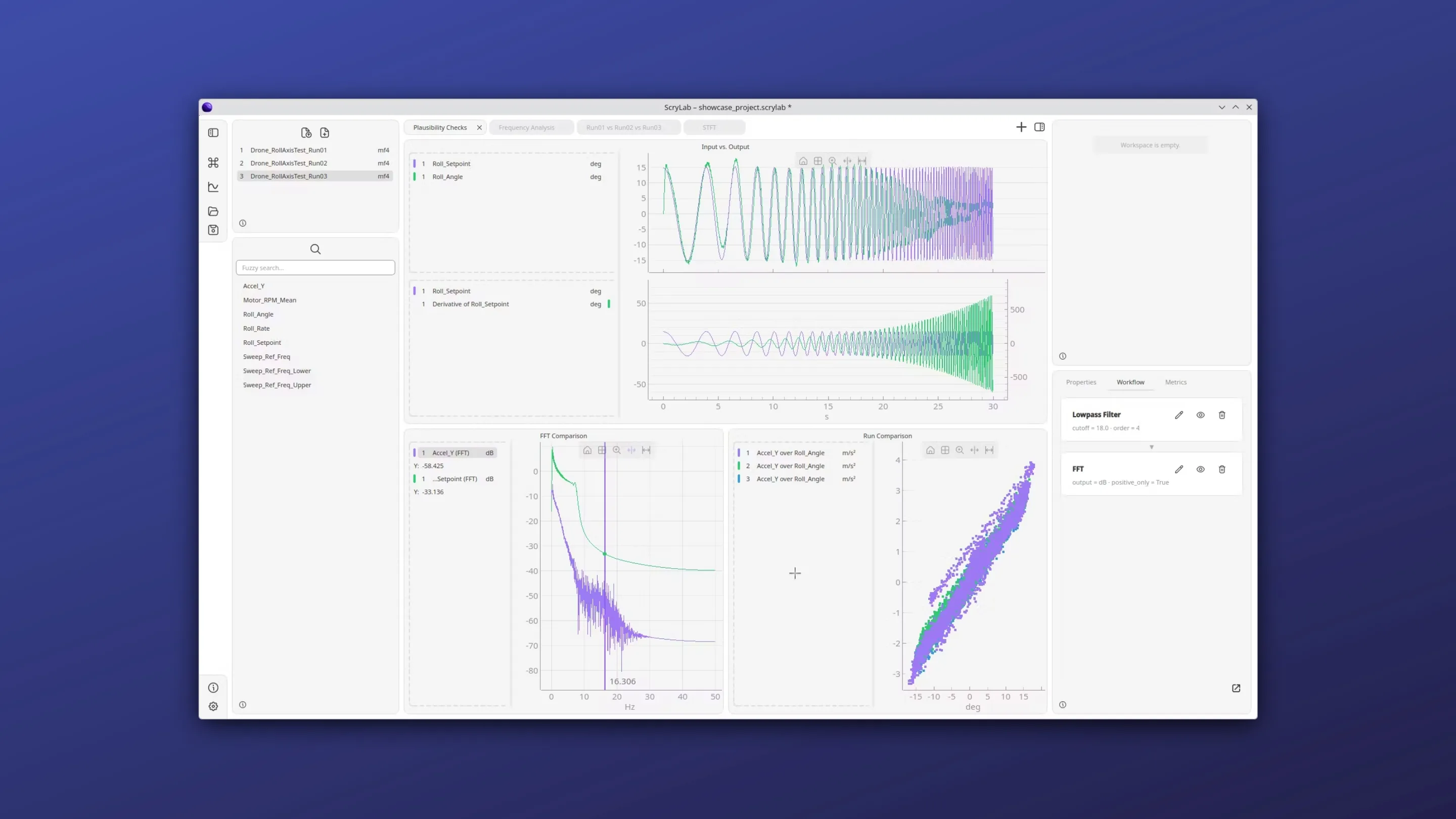 Instale o ScryLab, um analisador de dados, no Ubuntu, Fedora, Debian e outras distribuições Linux com Flatpak 2 Imagem com a interface do Scrylab