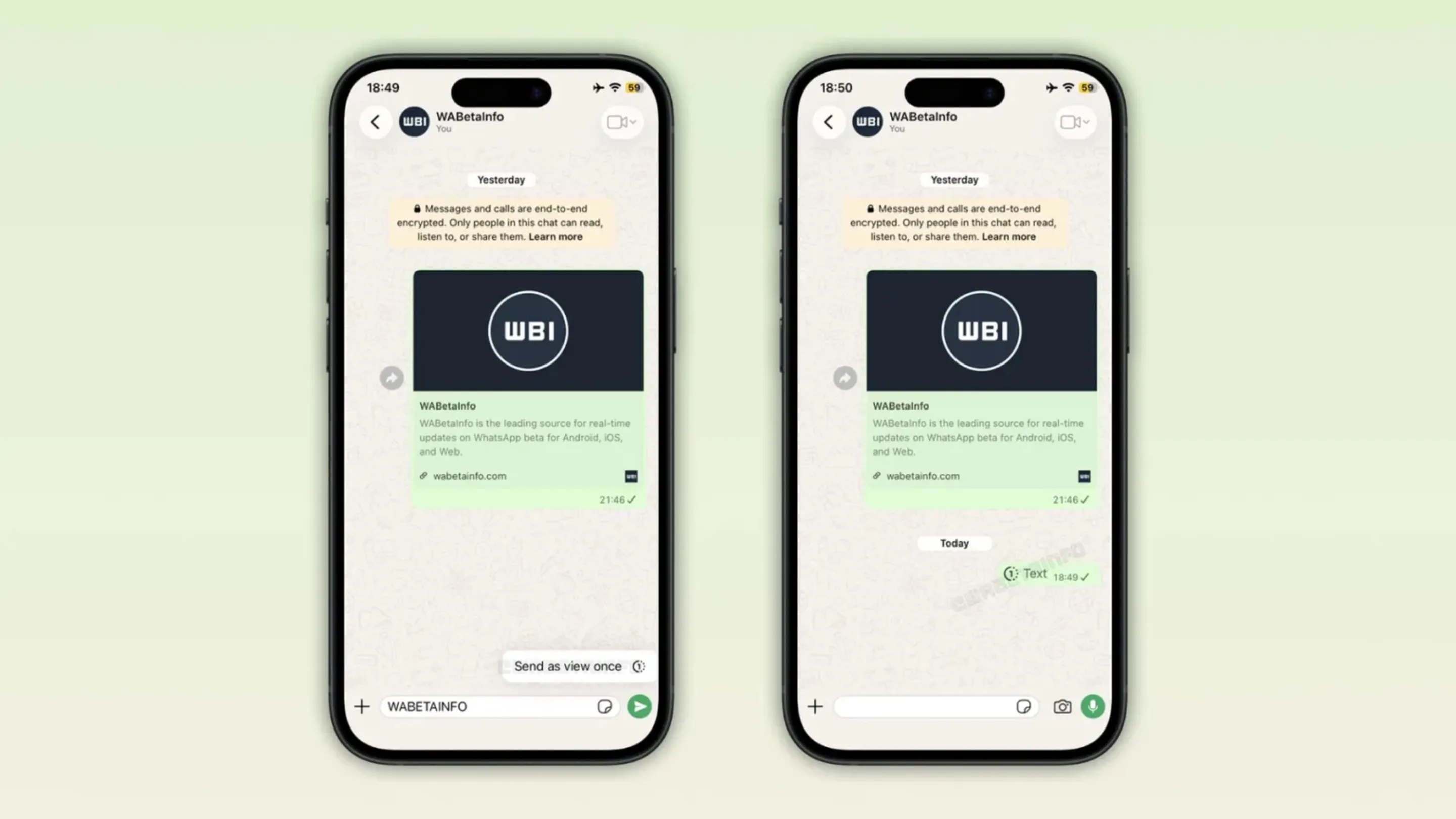 WhatsApp testa texto de visualização única no iOS 2 iKnWcZys mensagens visualizacao unica ios