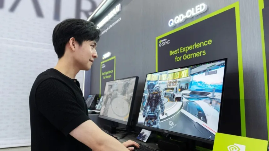 qFFRoQRT monitor qd oled 4k 360hz computex