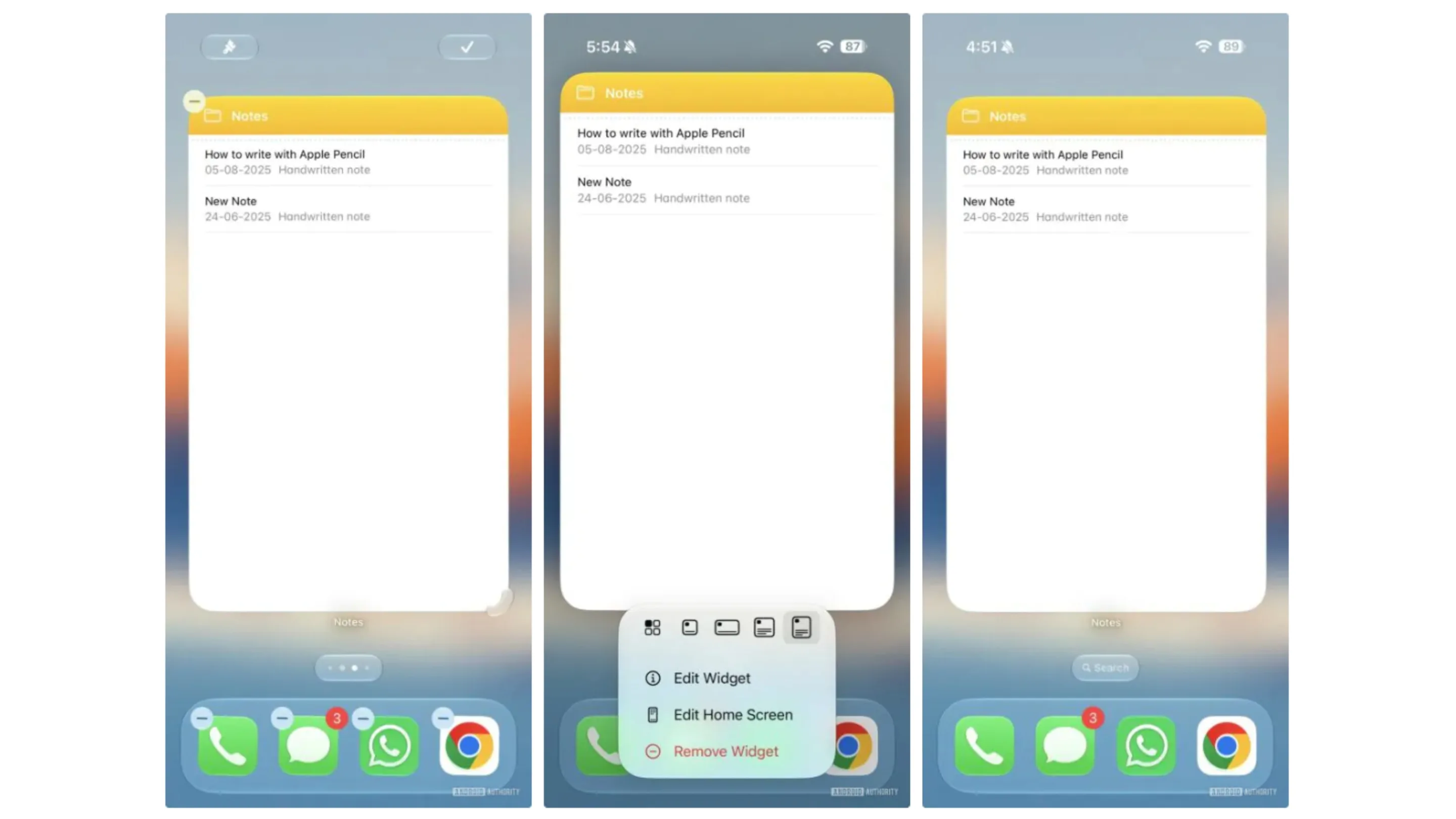 Widgets no iOS 27: Apple adota visual gigante do Android 2 xLiGqSKl no ios 27 android