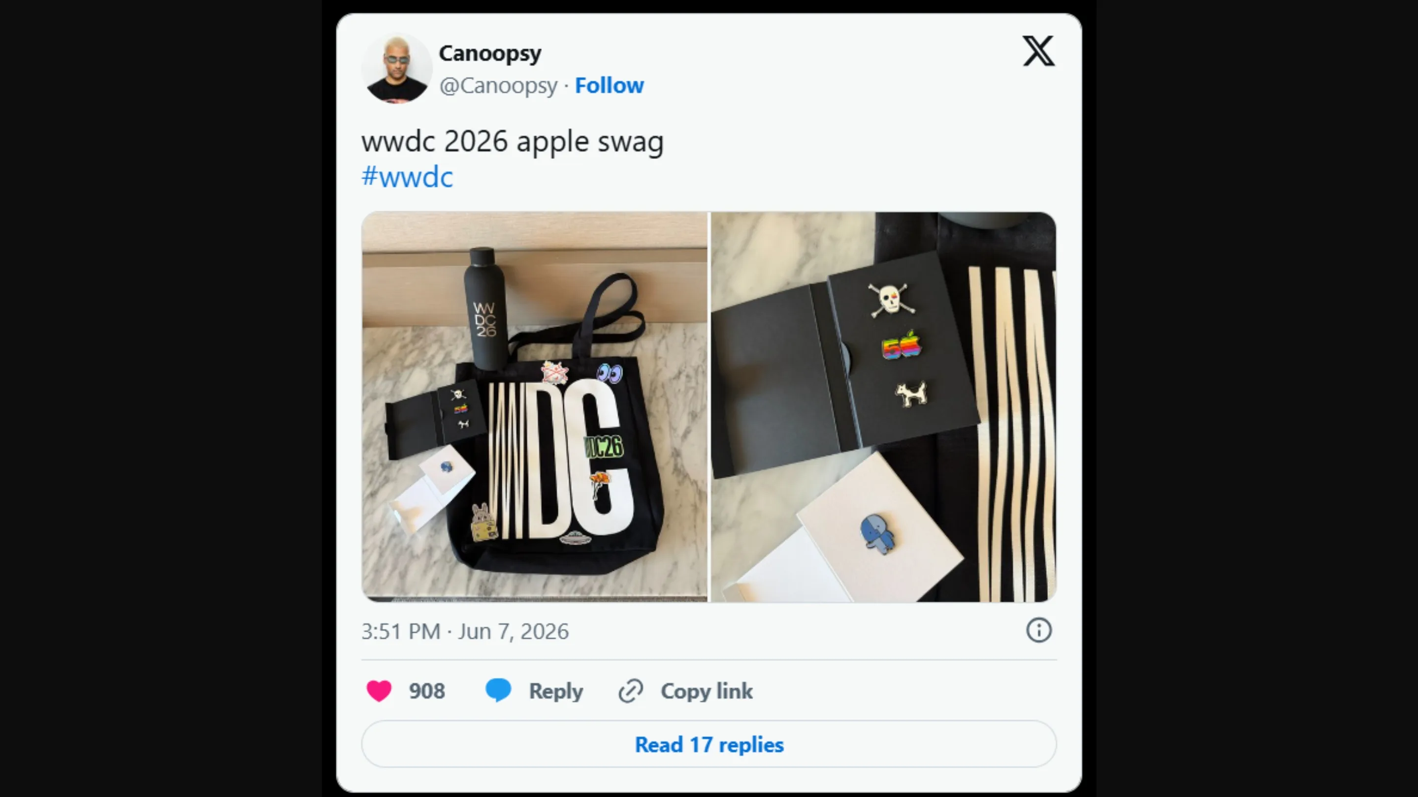 Brindes da WWDC 2026: Apple homenageia Lil Finder Guy 2 xaOQ77sH da wwdc 2026 lil finder guy
