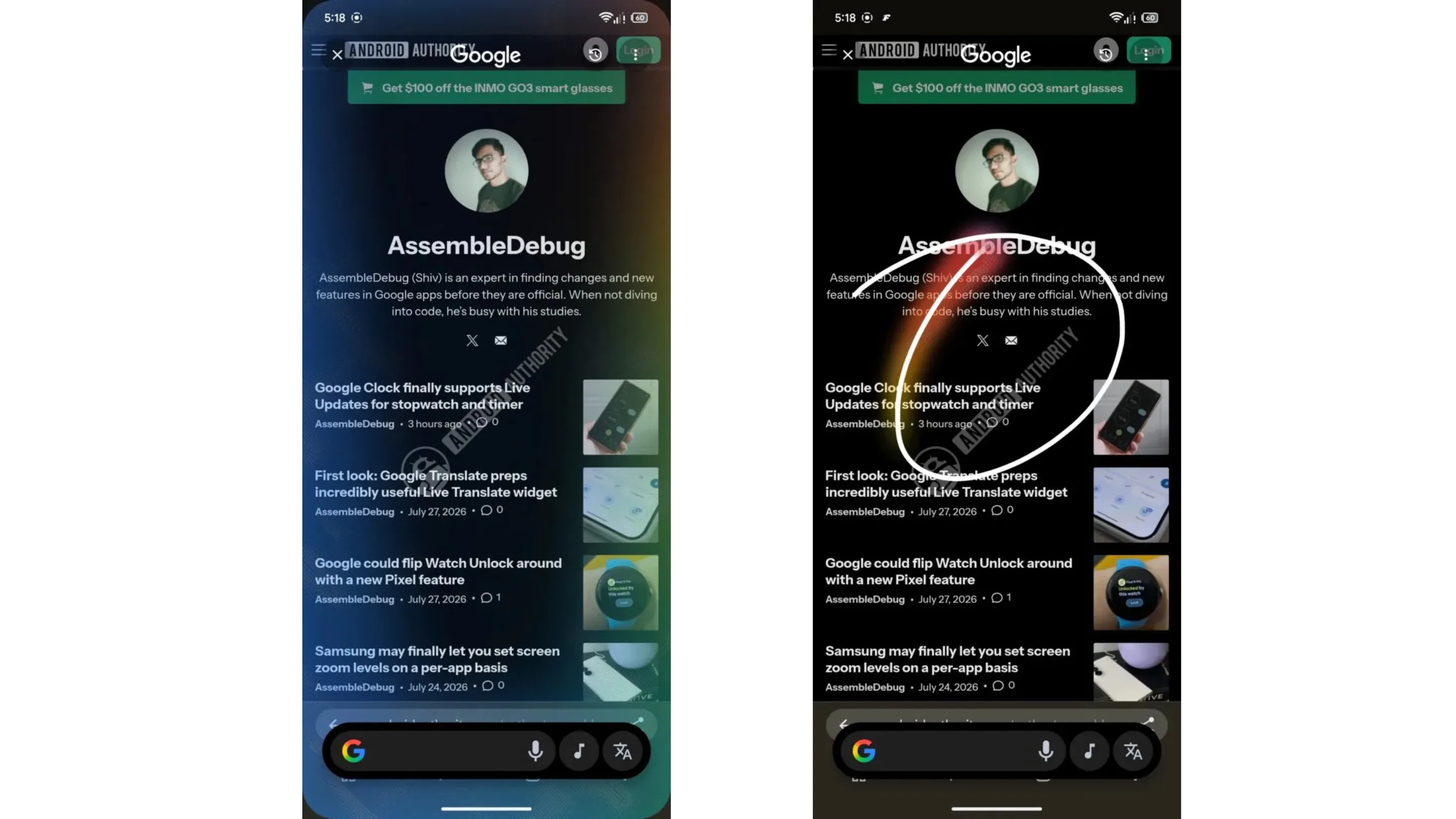 5u8zyx82 live novo visual android