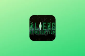 Imagem com a logomarca do Aliens Eradication