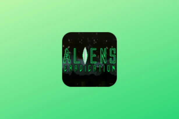 Imagem com a logomarca do Aliens Eradication