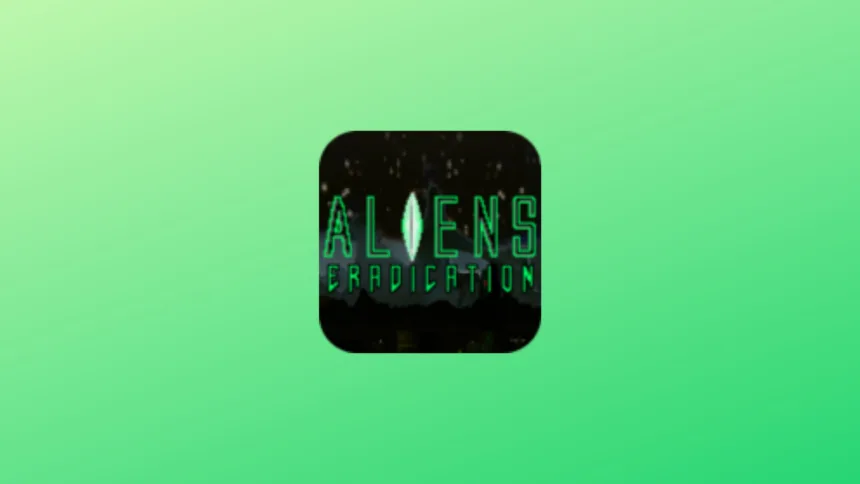 Imagem com a logomarca do Aliens Eradication