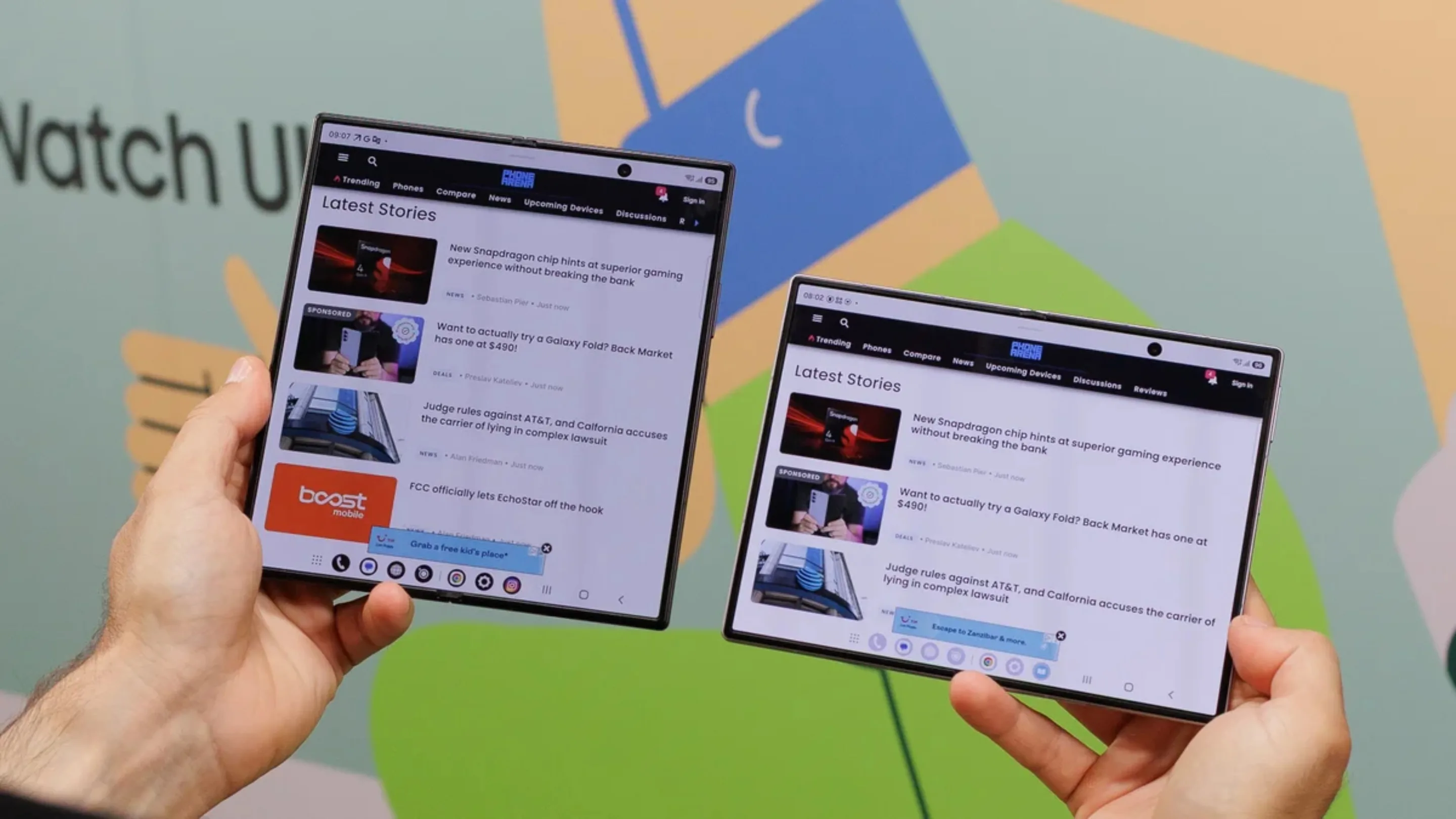 Flex Titanium: como a Samsung reduziu o vinco do Galaxy Z Fold 8