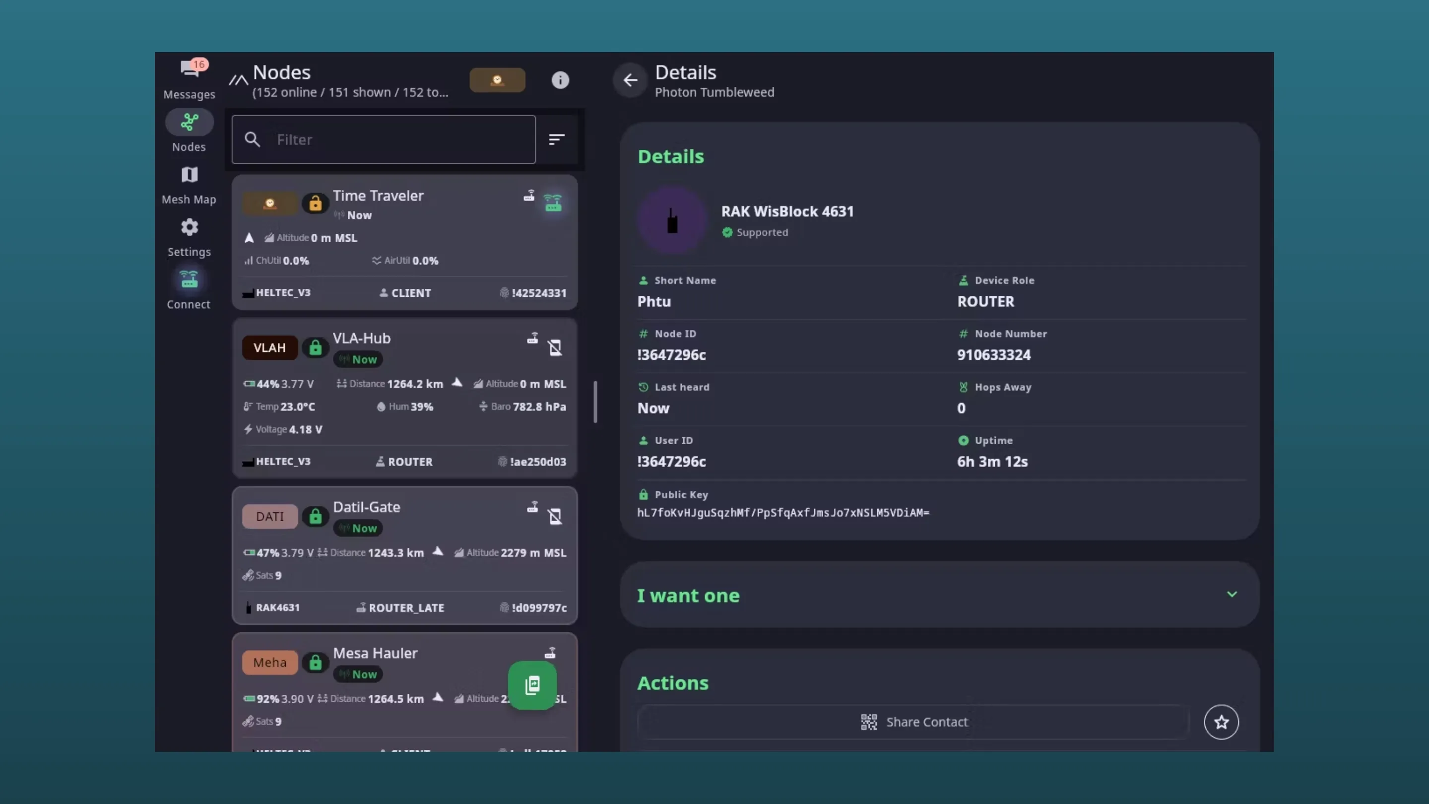Instale o Meshtastic Desktop, um projeto de rede mesh, no Ubuntu, Fedora, Debian e outras distribuições Linux com Flatpak 2 Imagem com a interface do Meshtastic