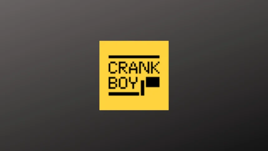 Imagem com a logomarca do Crankboy