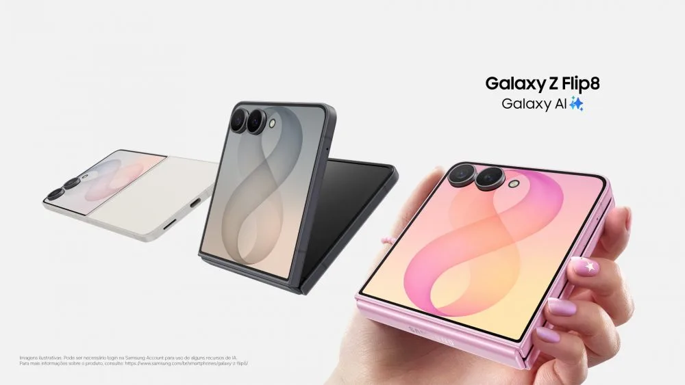 Samsung lança Galaxy Z Fold8, Fold8 Ultra e Z Flip8 no Brasil; preços chegam a R$ 19.399 2 82dqrhK5 lancamento galaxy z fold8 flip8 brasil 5