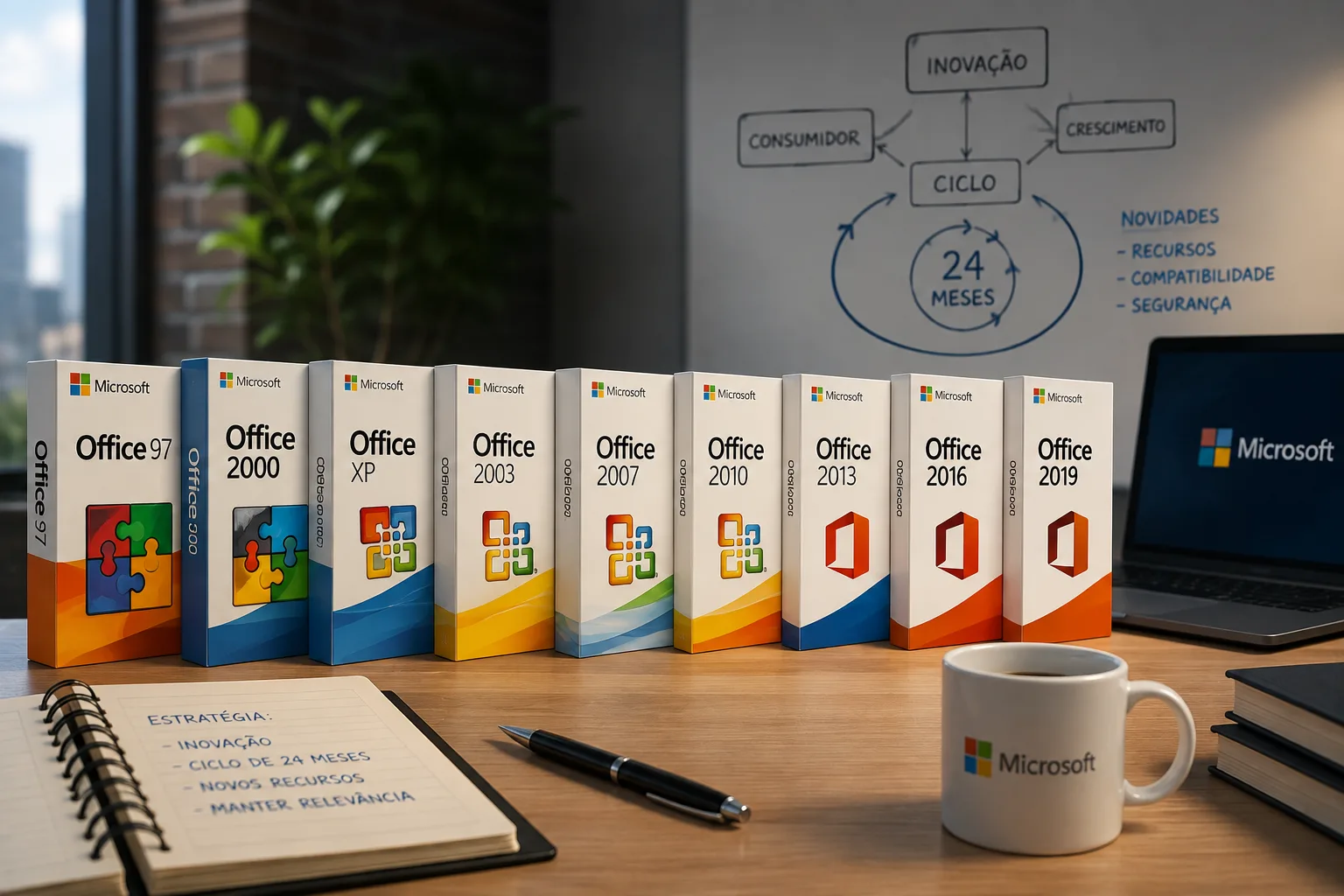 Ex-chefe do Windows revela por que a Microsoft renomeava o Office a cada 24 meses