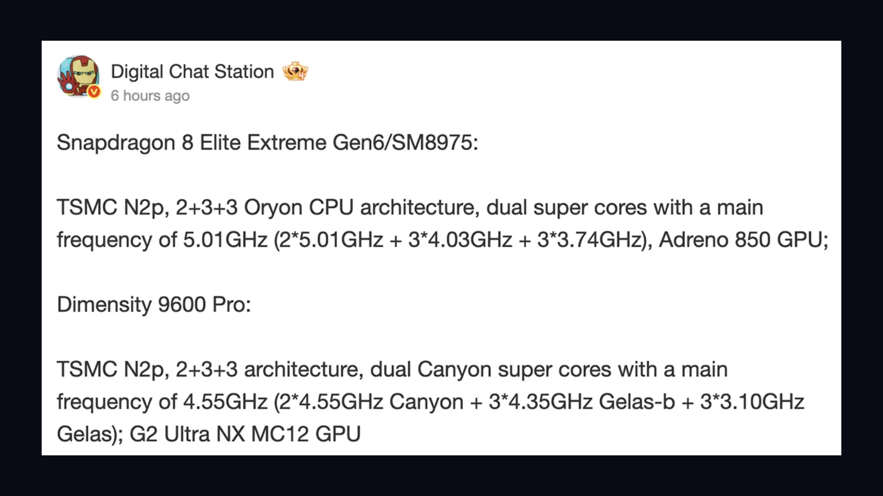 Snapdragon 8 Elite Extreme Gen 6: Vazamento indica 5 GHz e 2nm 2 BdepZsEf snapdragon 8 elite extreme gen 6 vazamento specs