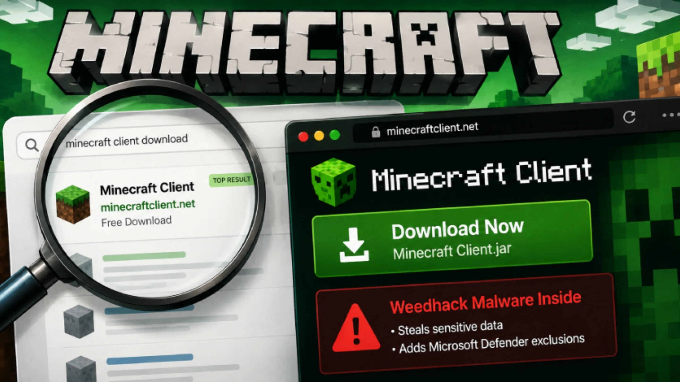 BuUxZfcH weedhack minecraft clientes falsos