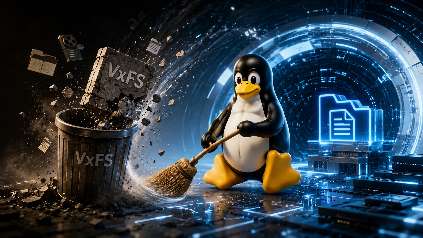 Faxina de código: kernel Linux 7.3 remove suporte ao histórico sistema de arquivos VxFS