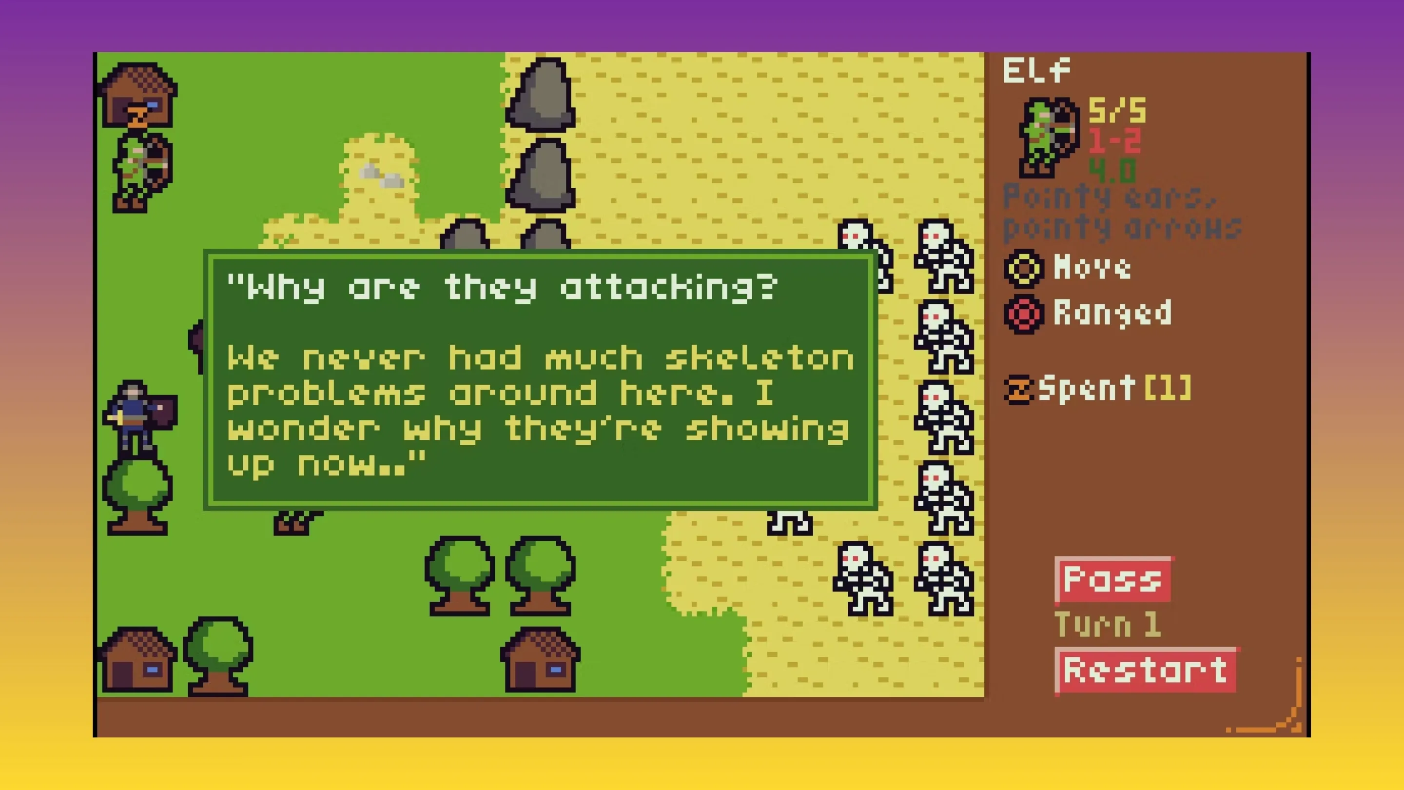 Imagem com a interface do Turns of War