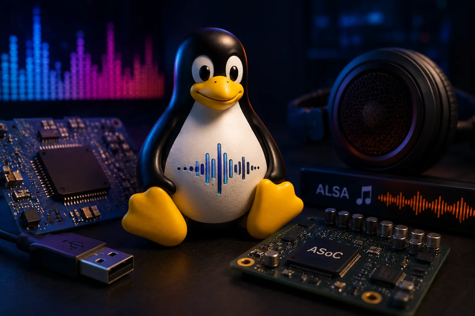 Kernel Linux 7.3-rc1 recebe pacote de correções de som para ALSA, USB e ASoC 2 OwIA4bxd linux 7 3 rc1 correcoes som usb alsa 1