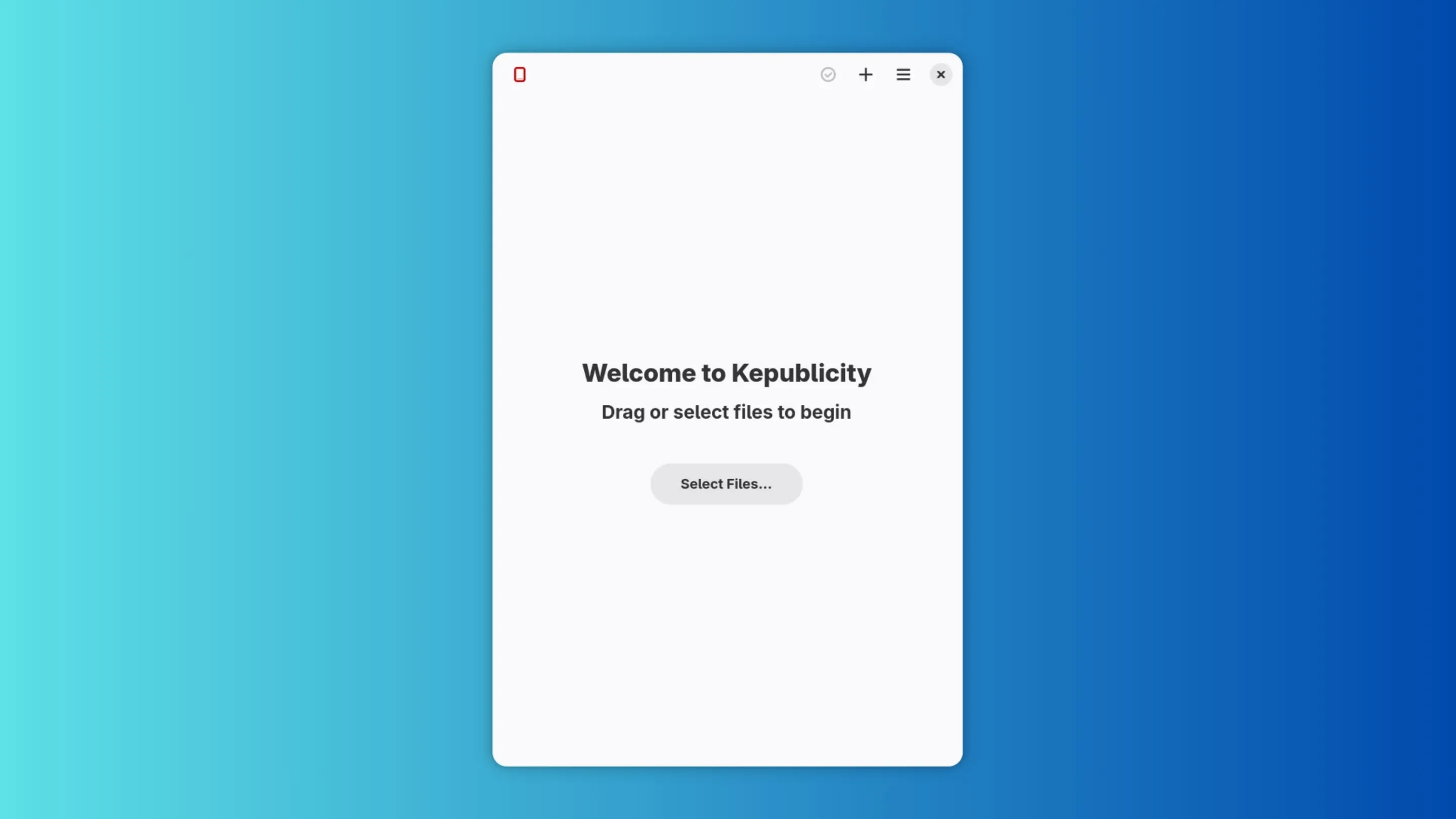 Imagem com a interface do Kepublicity