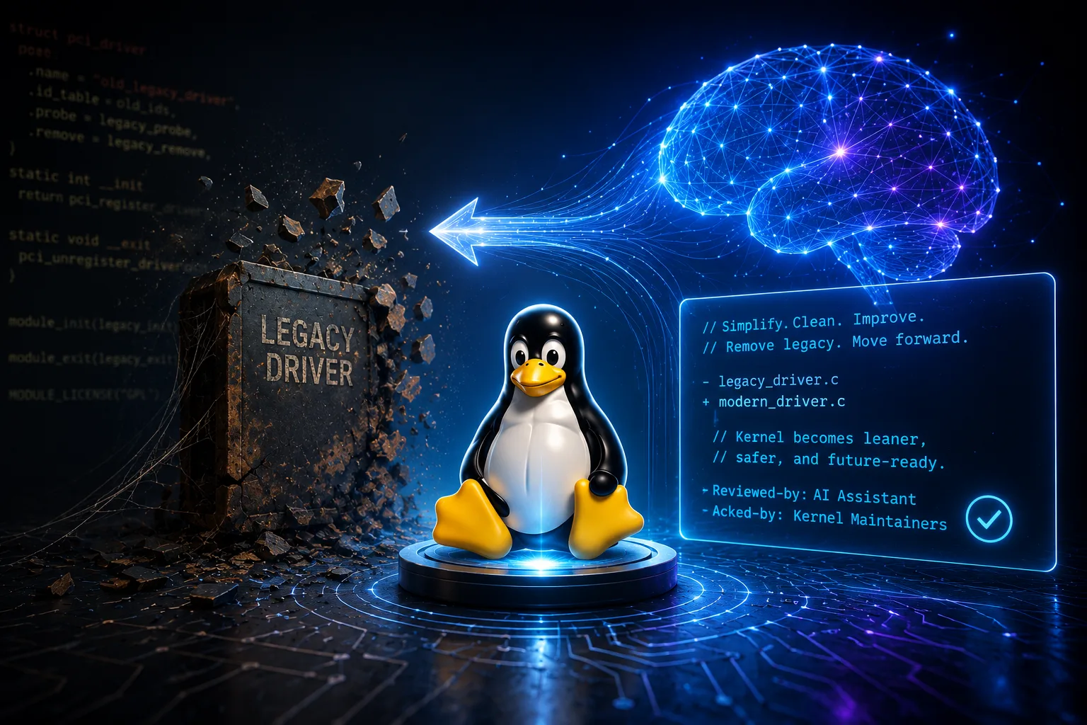 Como IA generativa motivou a remoção de um driver legado do kernel Linux 2 YLEDaq4P ia motiva remocao driver legado linux 2