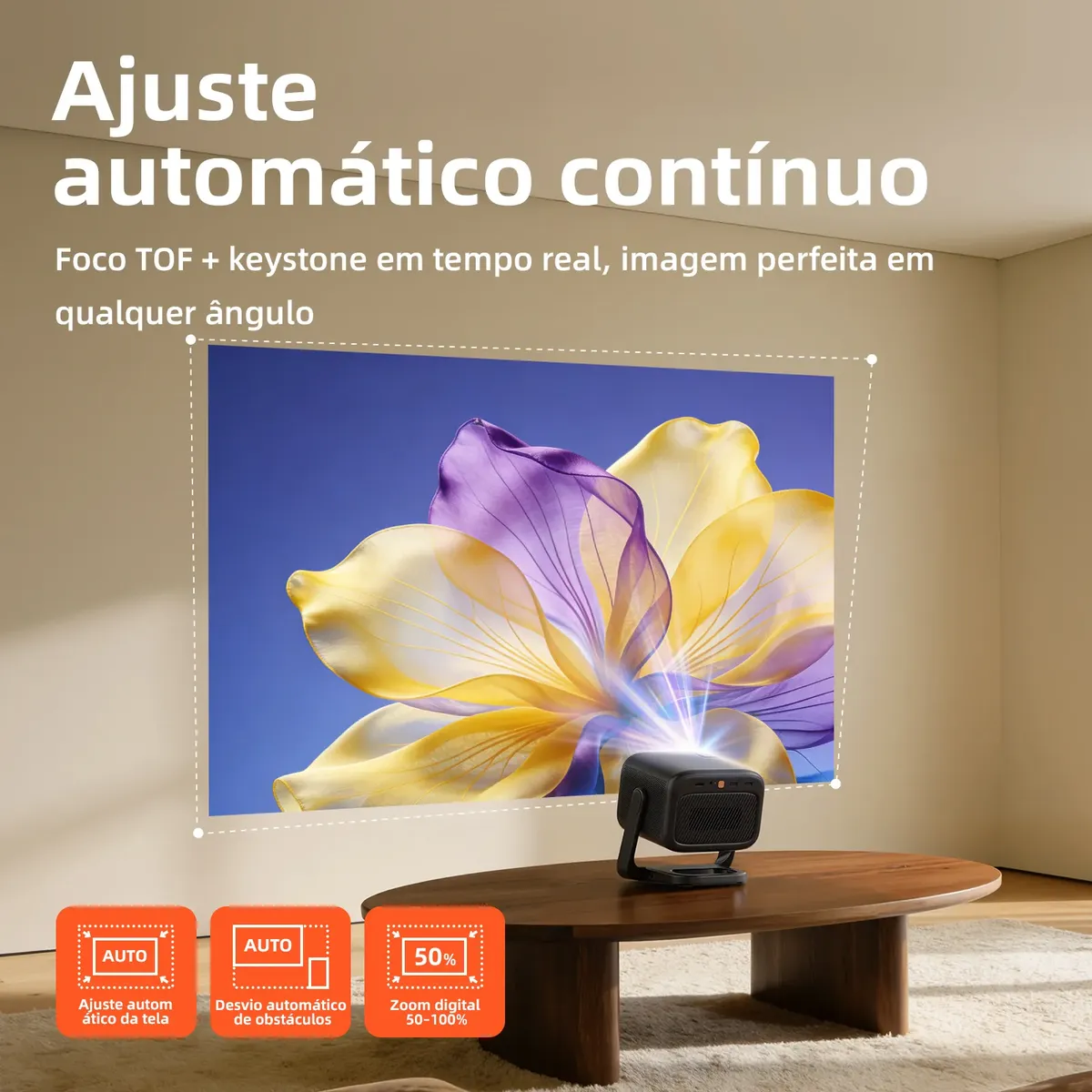 Bettdow AC1095: o projetor portátil que une som de cinema, automação inteligente e Google TV 6 ZRp5E1XQ d nq np 2x 957145 mlb110824183863 042026 f projetor 2k verdade dlp 800ansi googletv nfc bateria usbc