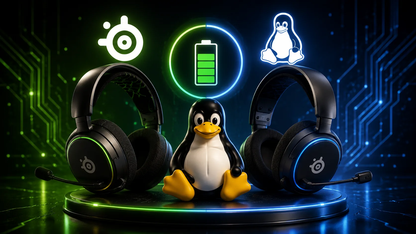 Fones SteelSeries Arctis Nova 5X e 7 ganham suporte nativo a status de bateria no Linux
