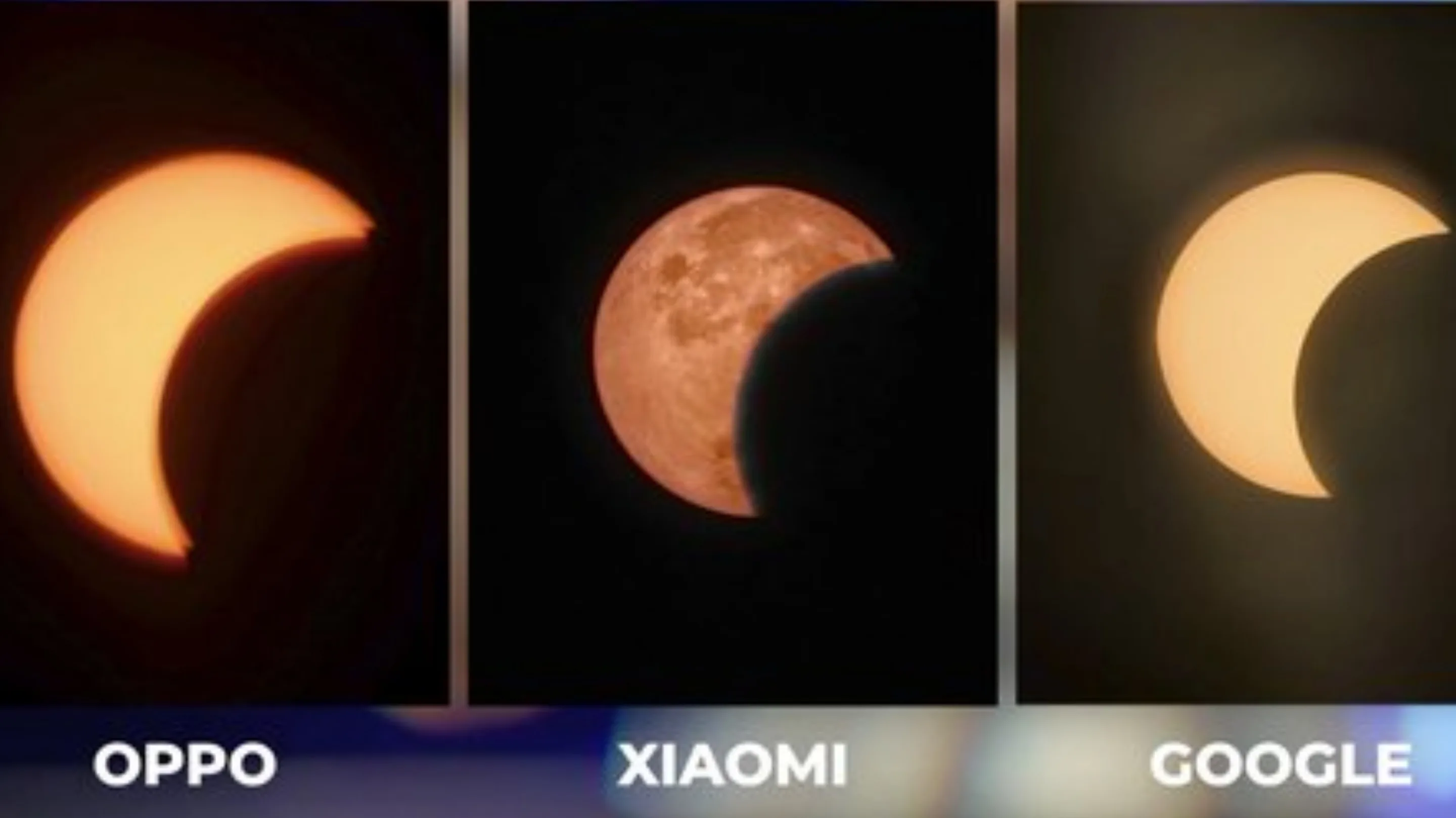 Câmera da Xiaomi confunde Sol com a Lua em eclipse