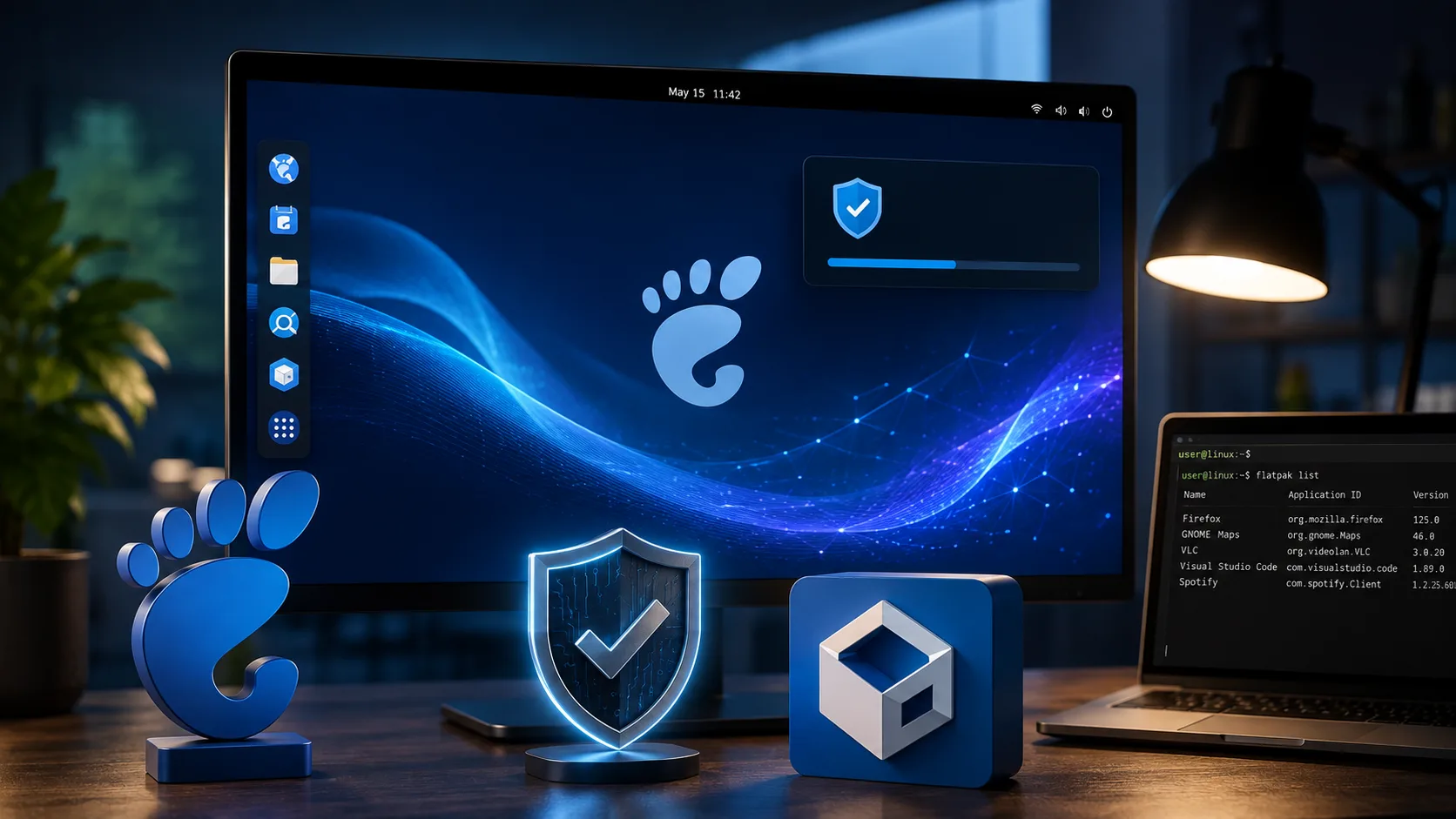 gnome flatpak maturidade desktop linux gpu 1