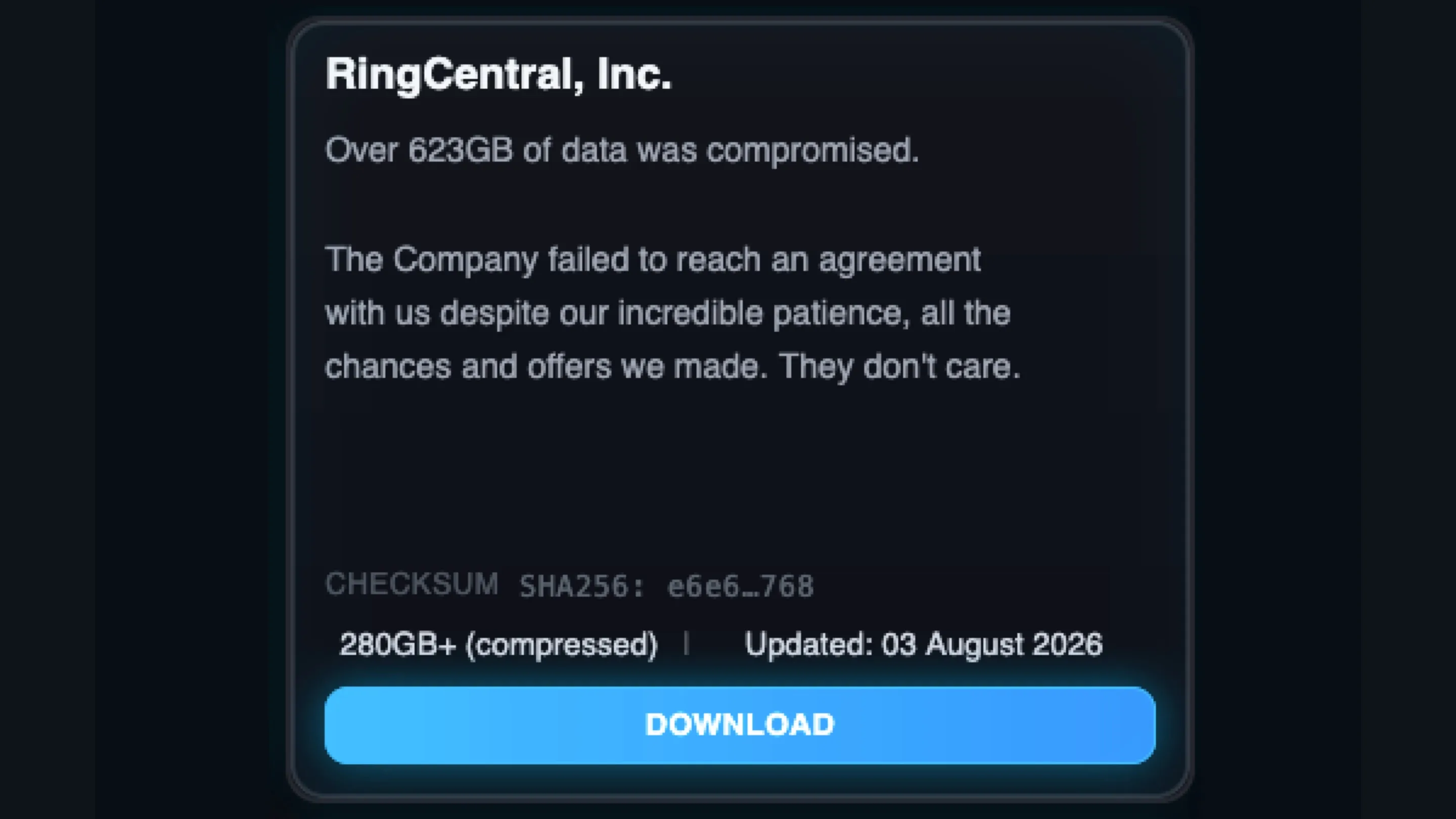 RingCentral sofre violação de dados e expõe 1,6 milhão de contas 2 ldtS1DCk ringcentral violacao de dados shinyhunters
