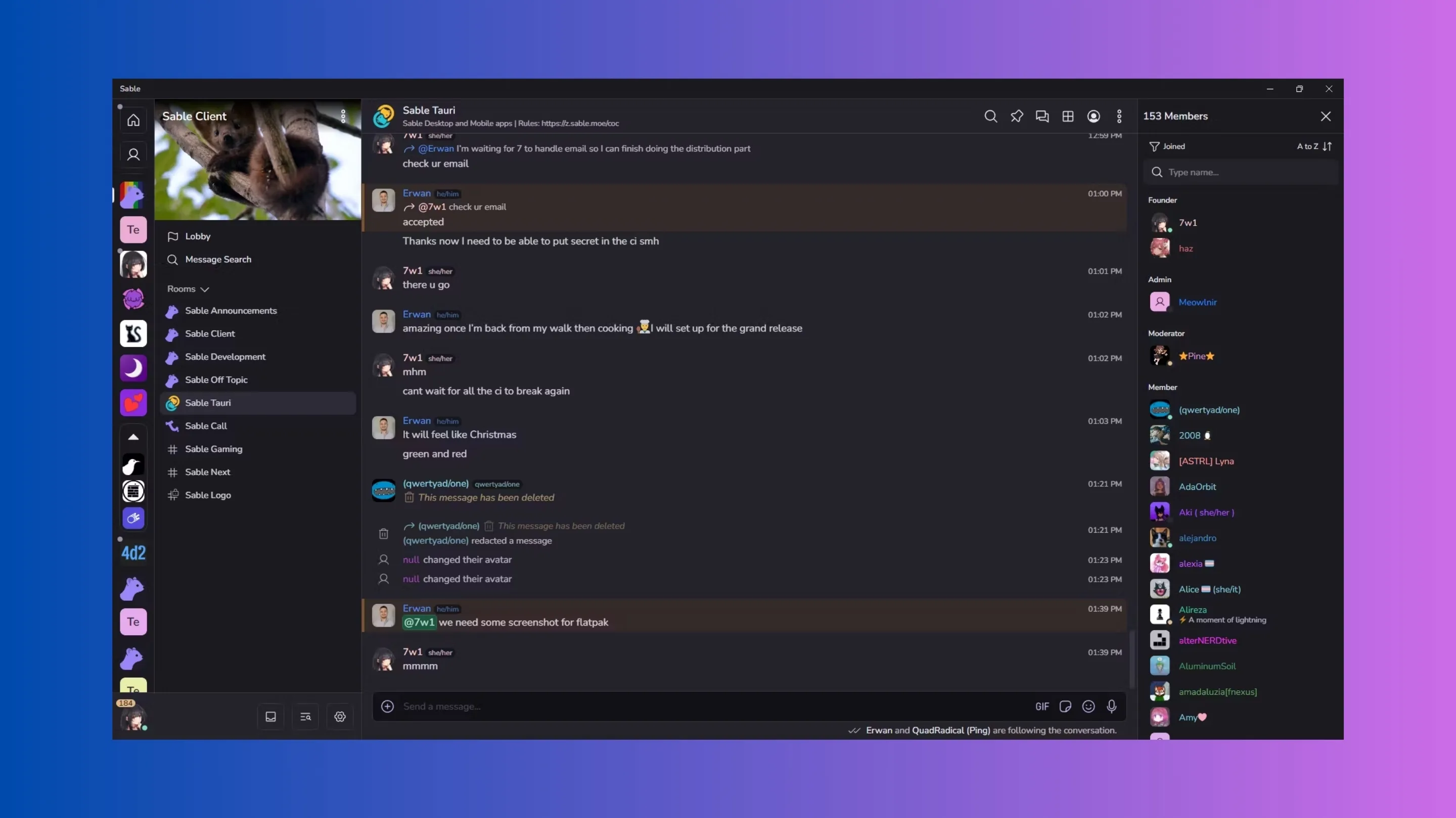 Imagem com a interface do Sable