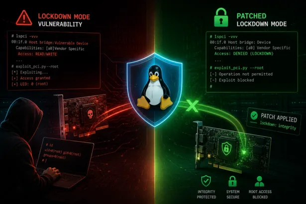 owaSXUjO falha lockdown linux acesso root pci