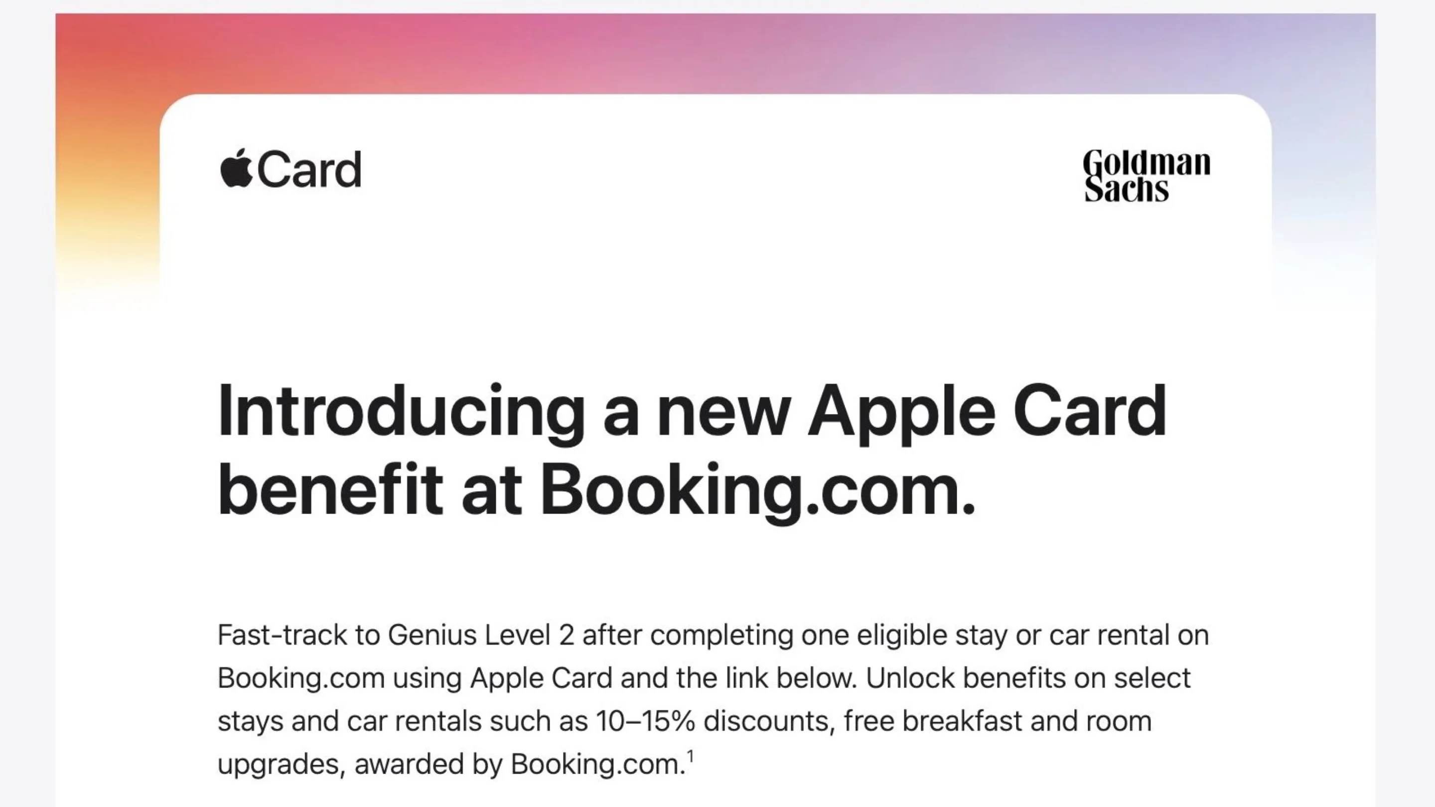 Apple Card no Booking.com: consiga Genius Level 2 com apenas uma viagem 2 qsqyrrvn apple card booking com genius level 2