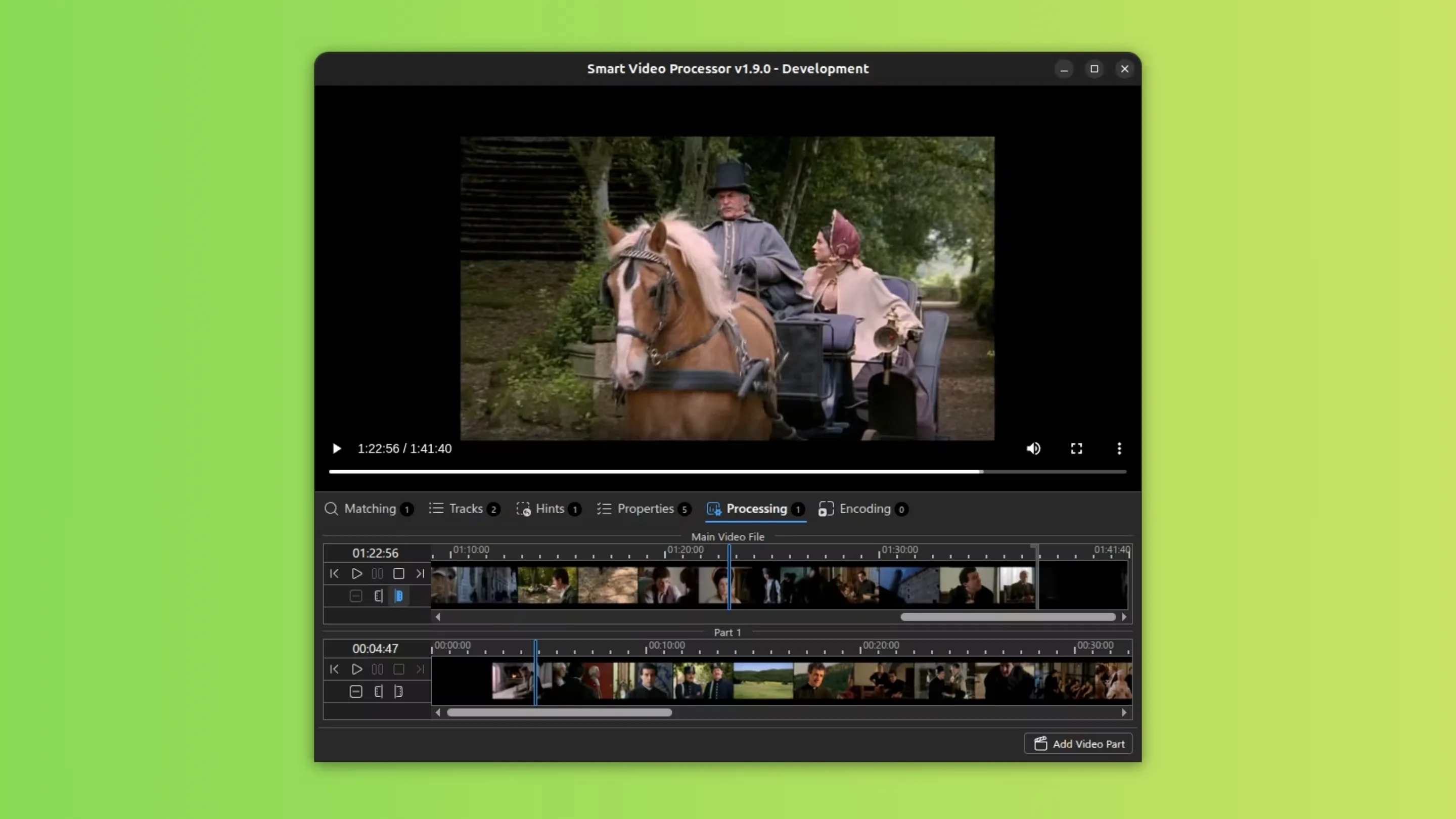 Imagem com a interface do Smart Video Processor