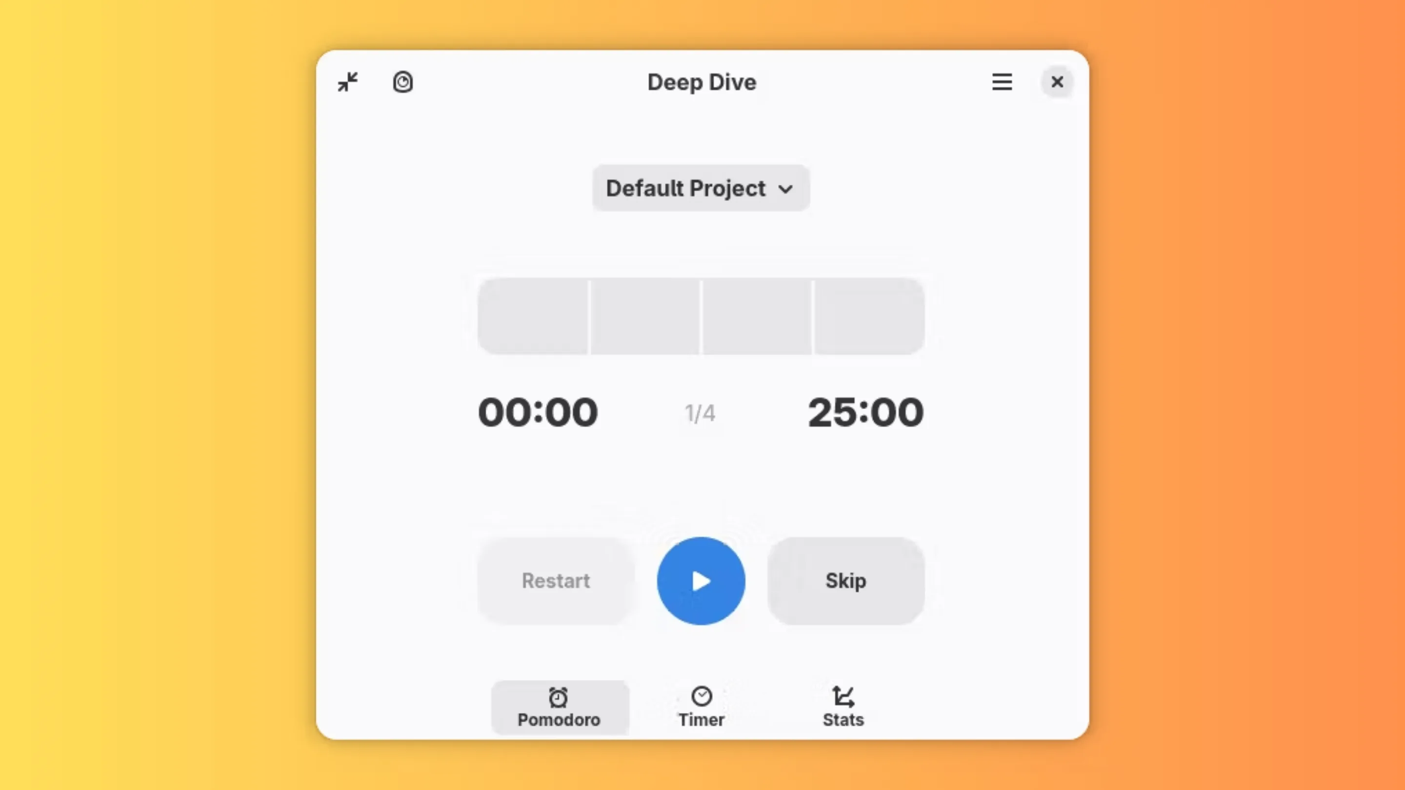 Imagem com a interface do Deep Dive