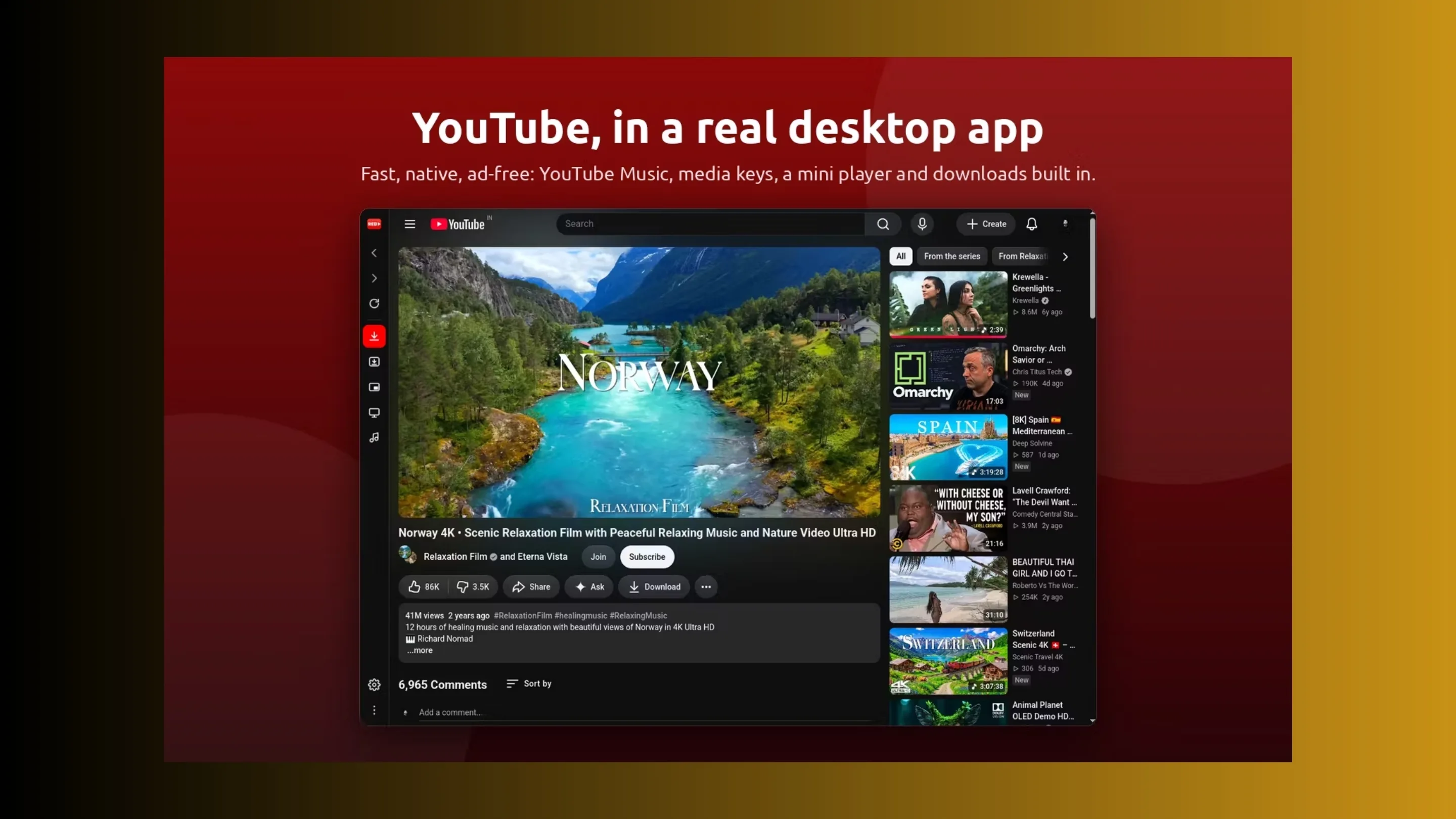 Imagem com a interface do Red