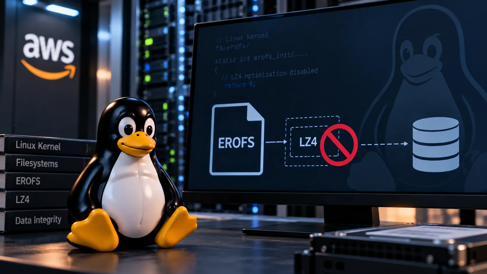 Kernel Linux desativa otimização LZ4 no EROFS após AWS relatar risco de corrupção de dados 2 JWH5SSPR linux desativa lz4 erofs corrupcao dados 1