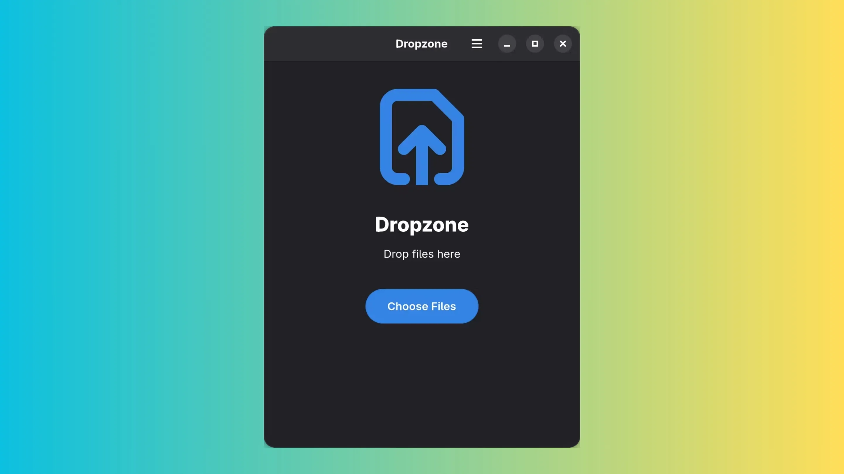 Instale o Dropzone, um compartilhador temporário de arquivos, no Ubuntu, Fedora, Debian e outras distribuições Linux com Flatpak 2 Imagem com a interface do Dropzone