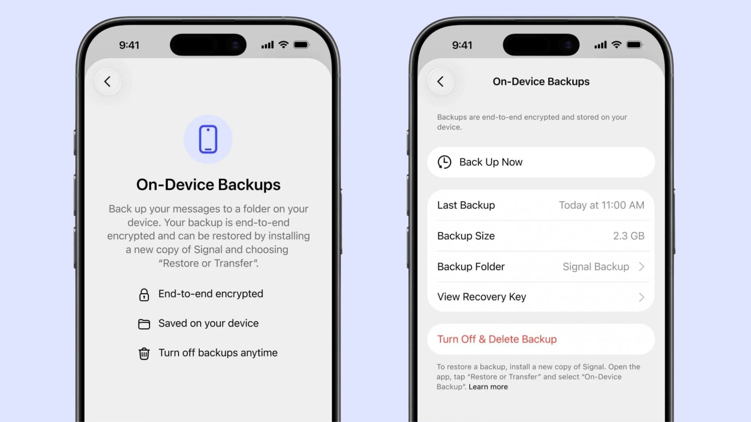 Signal lança backups criptografados no iOS e desktop 2 Ne0wHERF criptografados do signal ios desktop