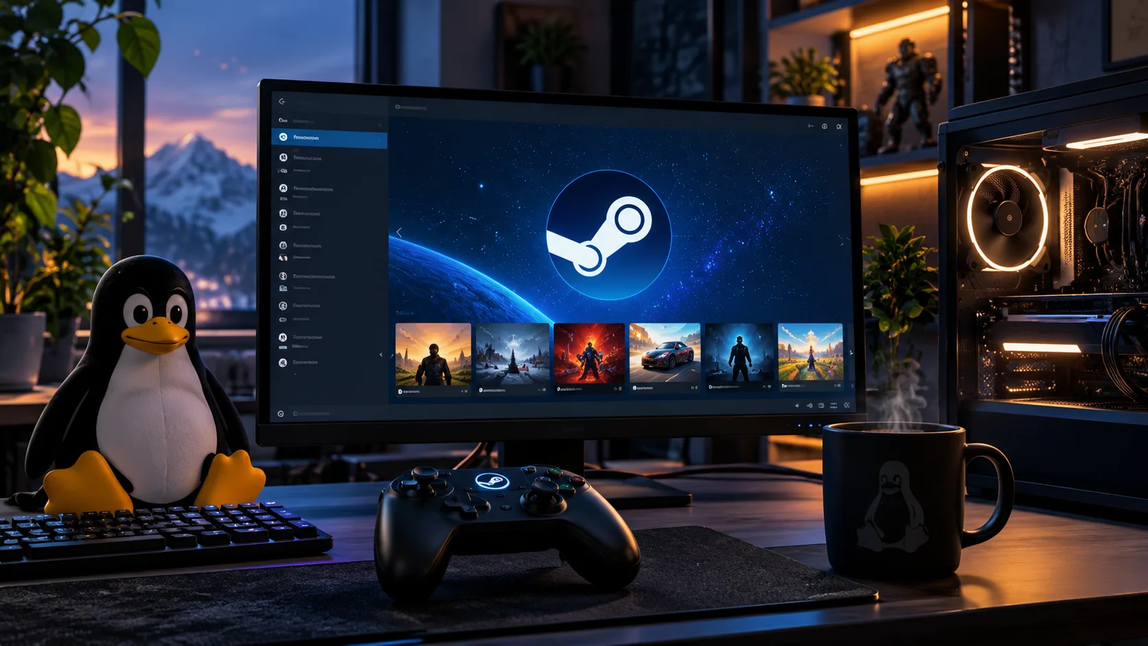 hFcQqSmu steam client beta protetor tela proton linux 1