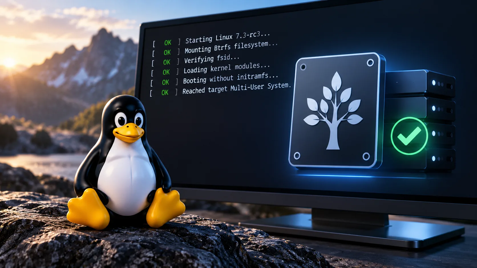 Linux 7.3-rc3: Btrfs resolve falhas com fsid e boot sem initramfs 2 iLBV1VtE linux 7 3 rc3 correcoes btrfs boot vpn 1
