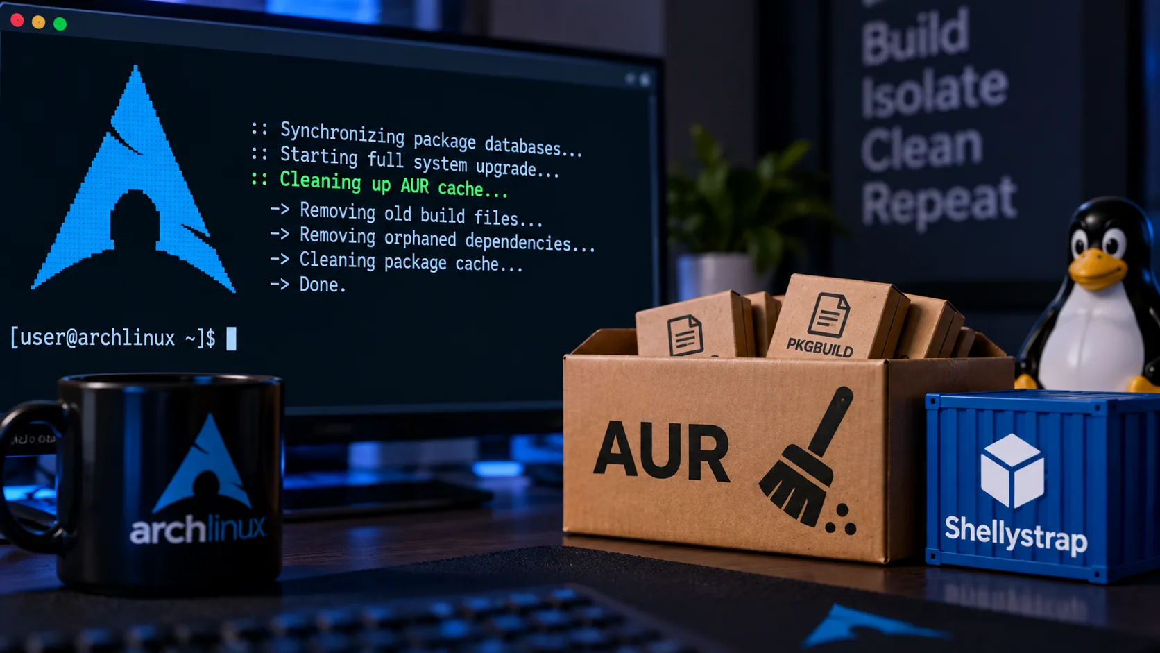kjdLXXC7 alpm 3 1 3 aur shellystrap arch linux 1