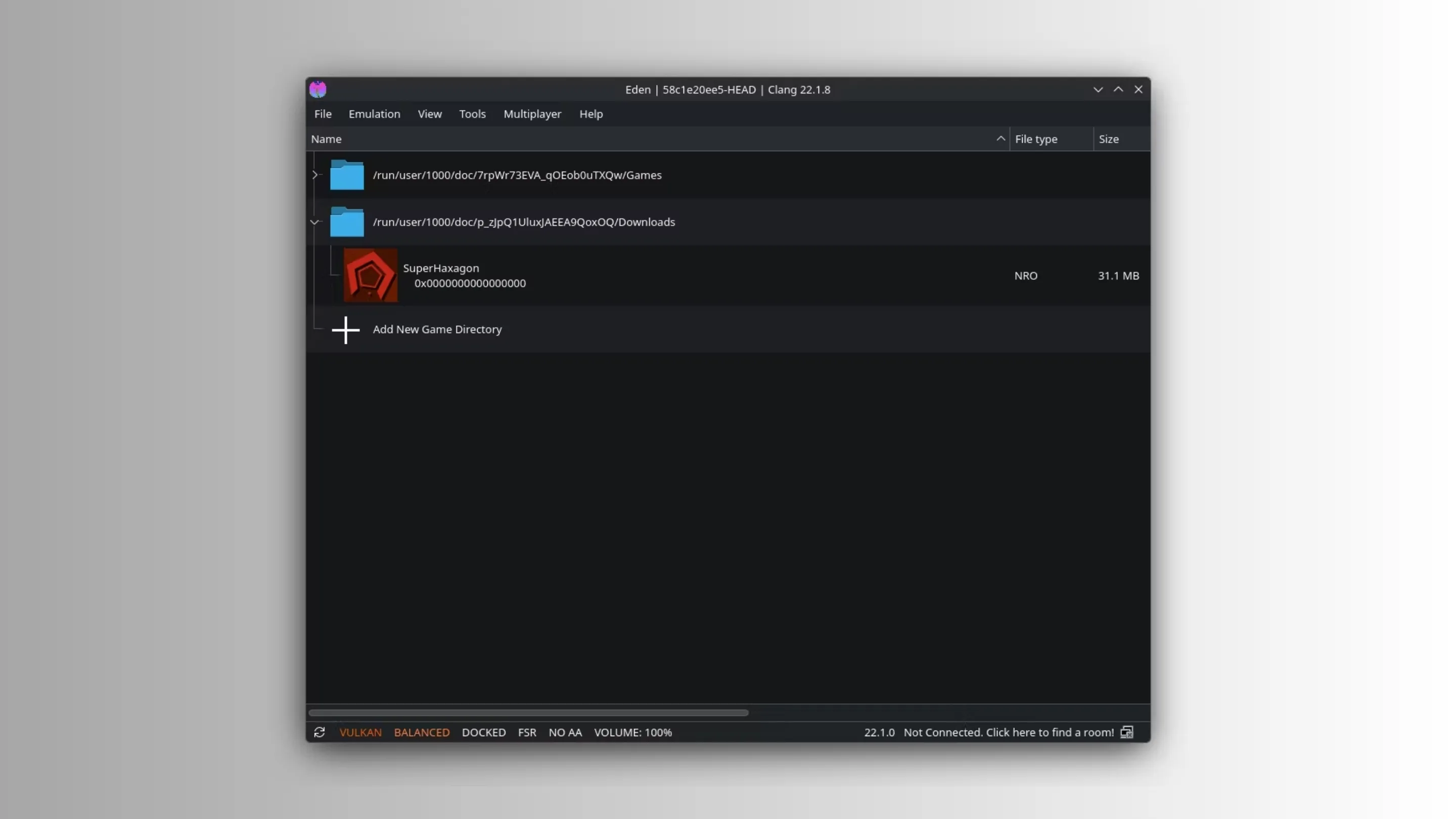 Instale o Eden, um emulador de Nintendo Switch, no Ubuntu, Fedora, Debian e outras distribuições Linux com Flatpak 2 Imagem com a interface do Eden