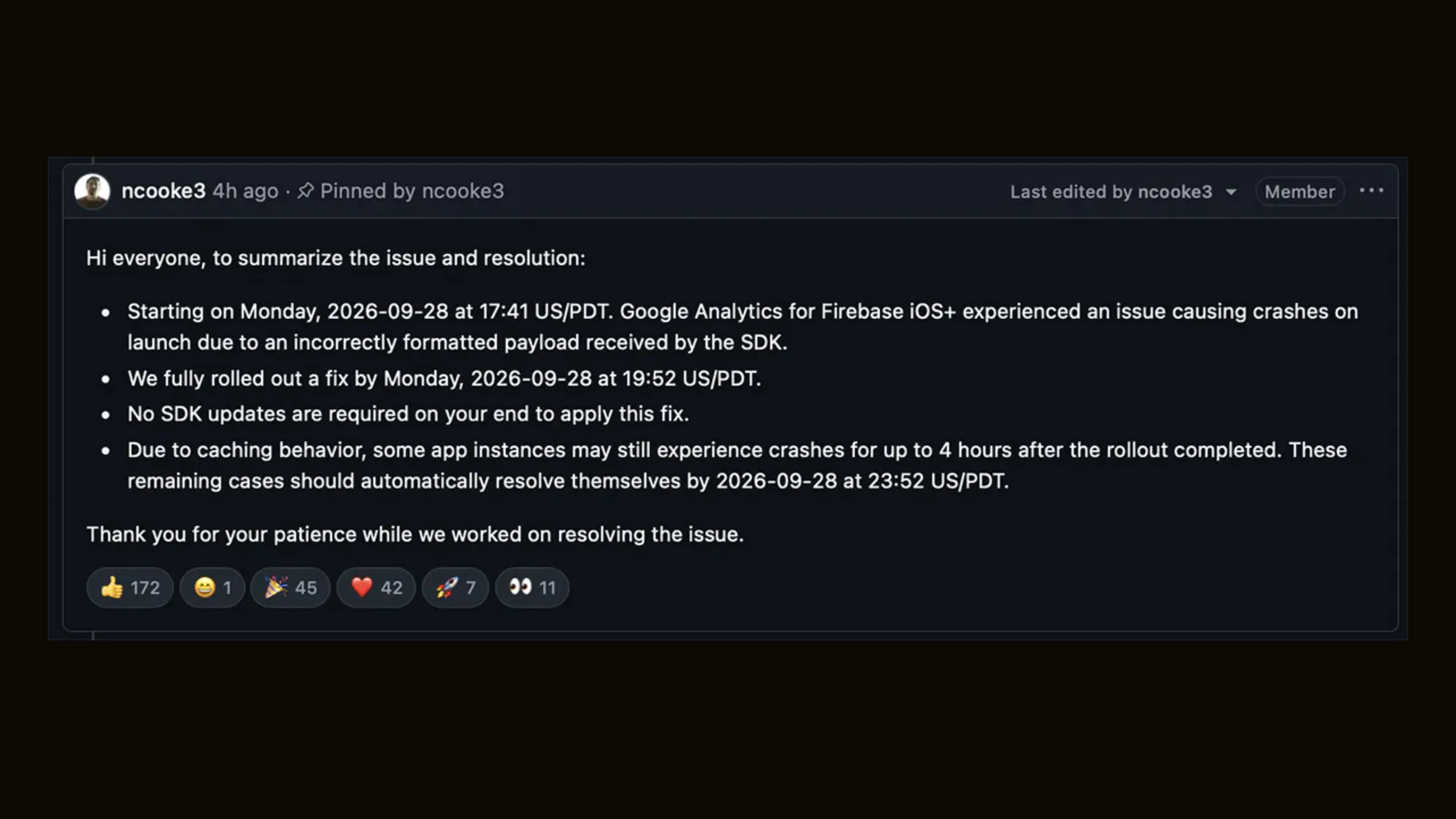 Falha no Google Firebase trava milhares de aplicativos iOS 2 m89usmHK falha no google firebase trava apps ios
