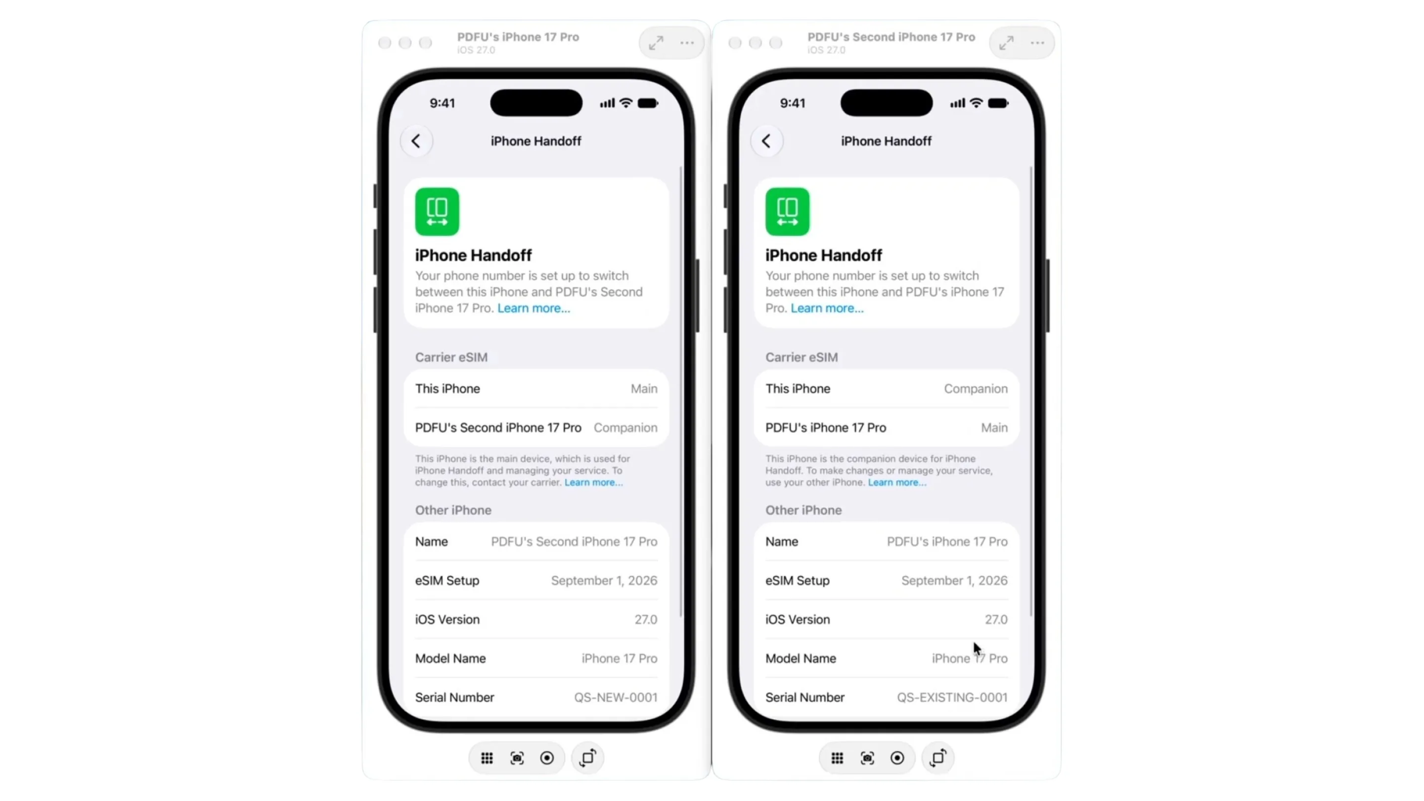 mesmo numero em dois iphones ios 27