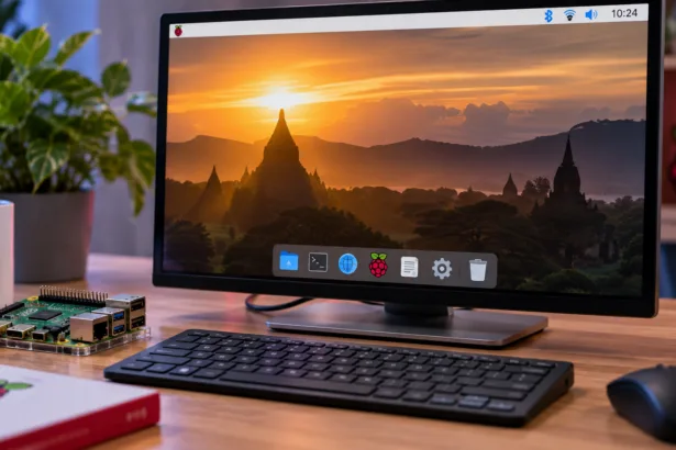 oZIvCwRm raspberry pi desktop dock opcional trixie